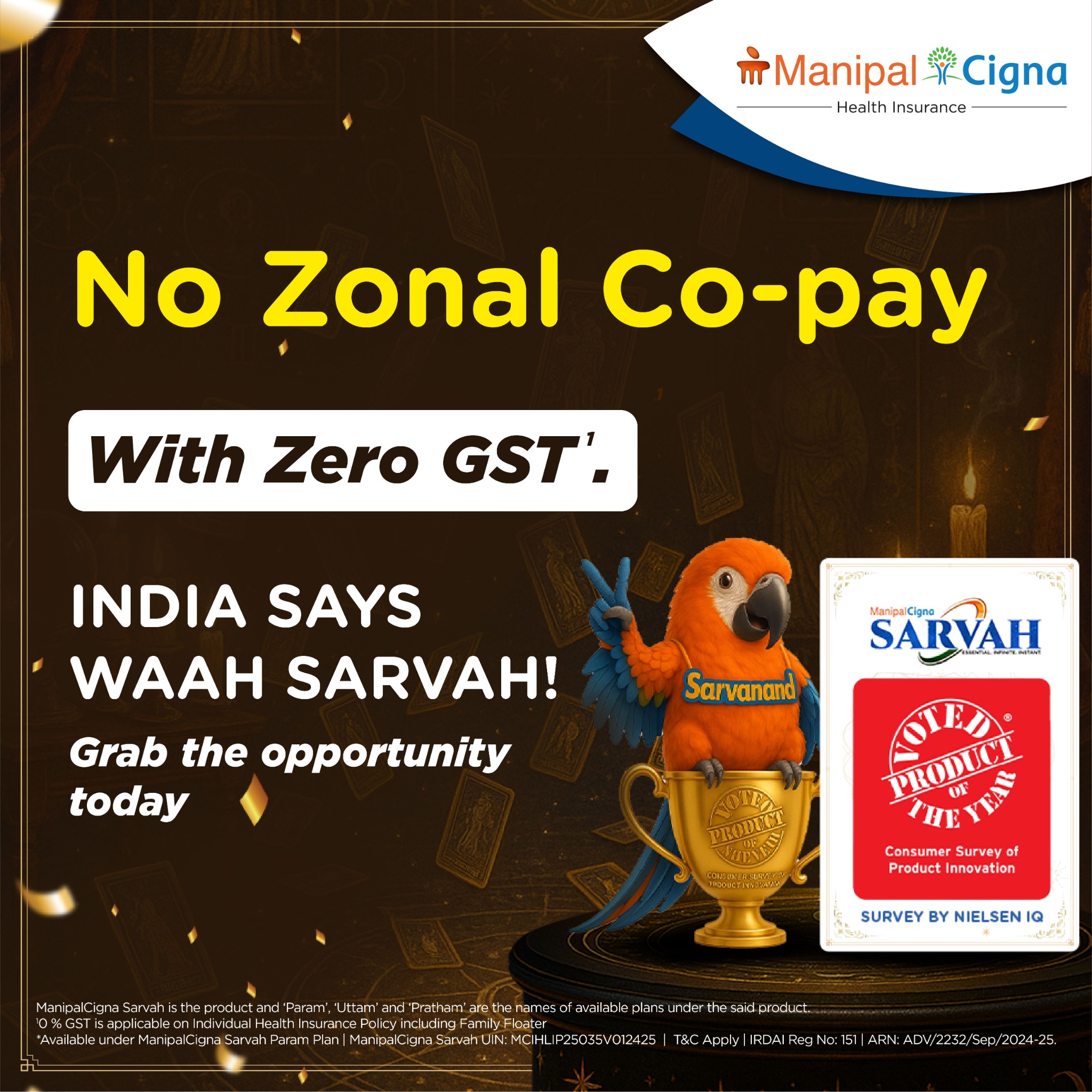 ManipalCigna Health Insurance Facebook ad: Explore ManipalCigna Sarvah