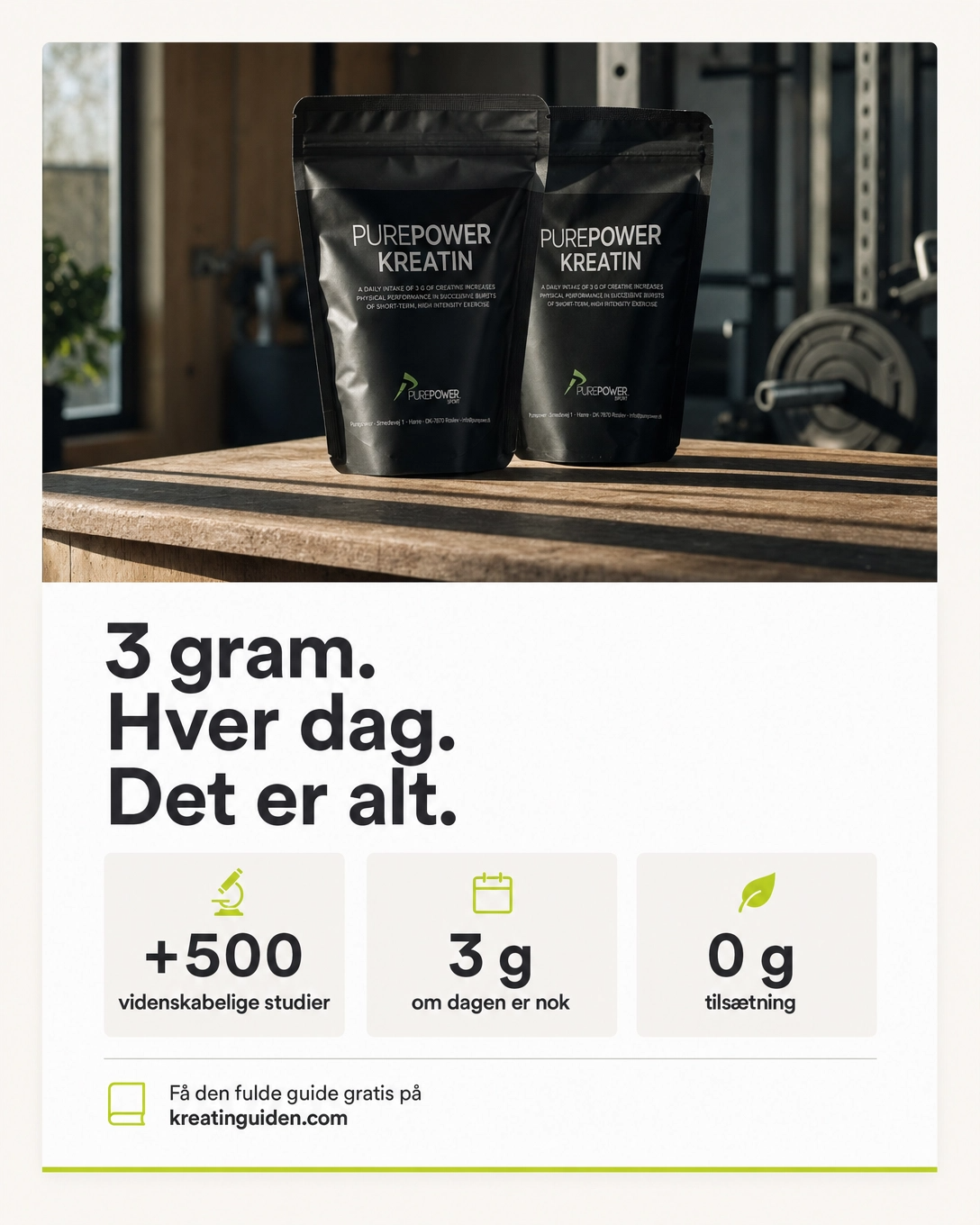 PurePower.dk > Sports Nutrition Facebook ad