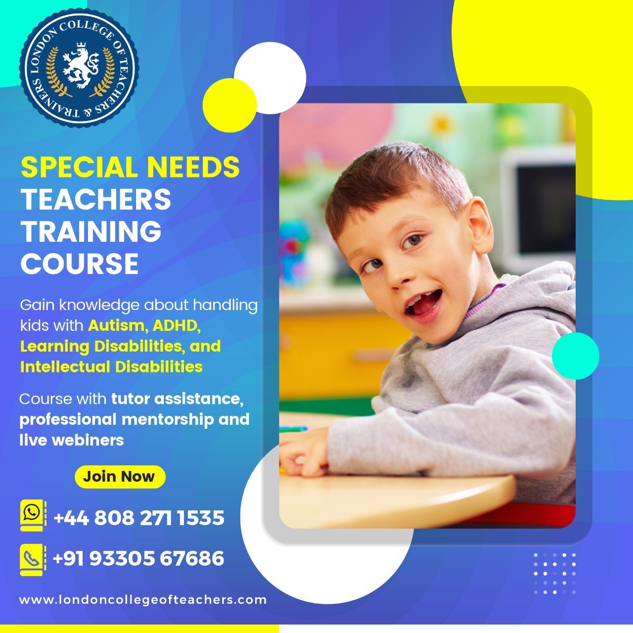 London College of Teachers and Trainers Facebook ad