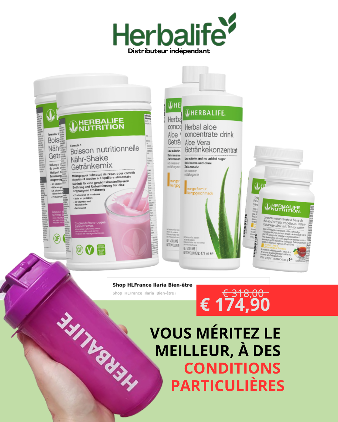 Herbalife Ilaria - independent distributor Facebook ad