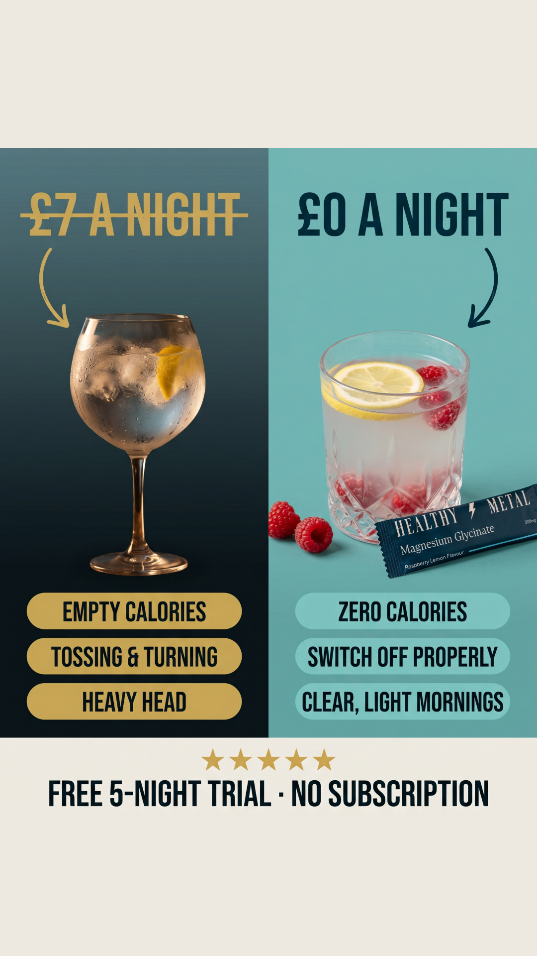 Healthy Metal Facebook ad