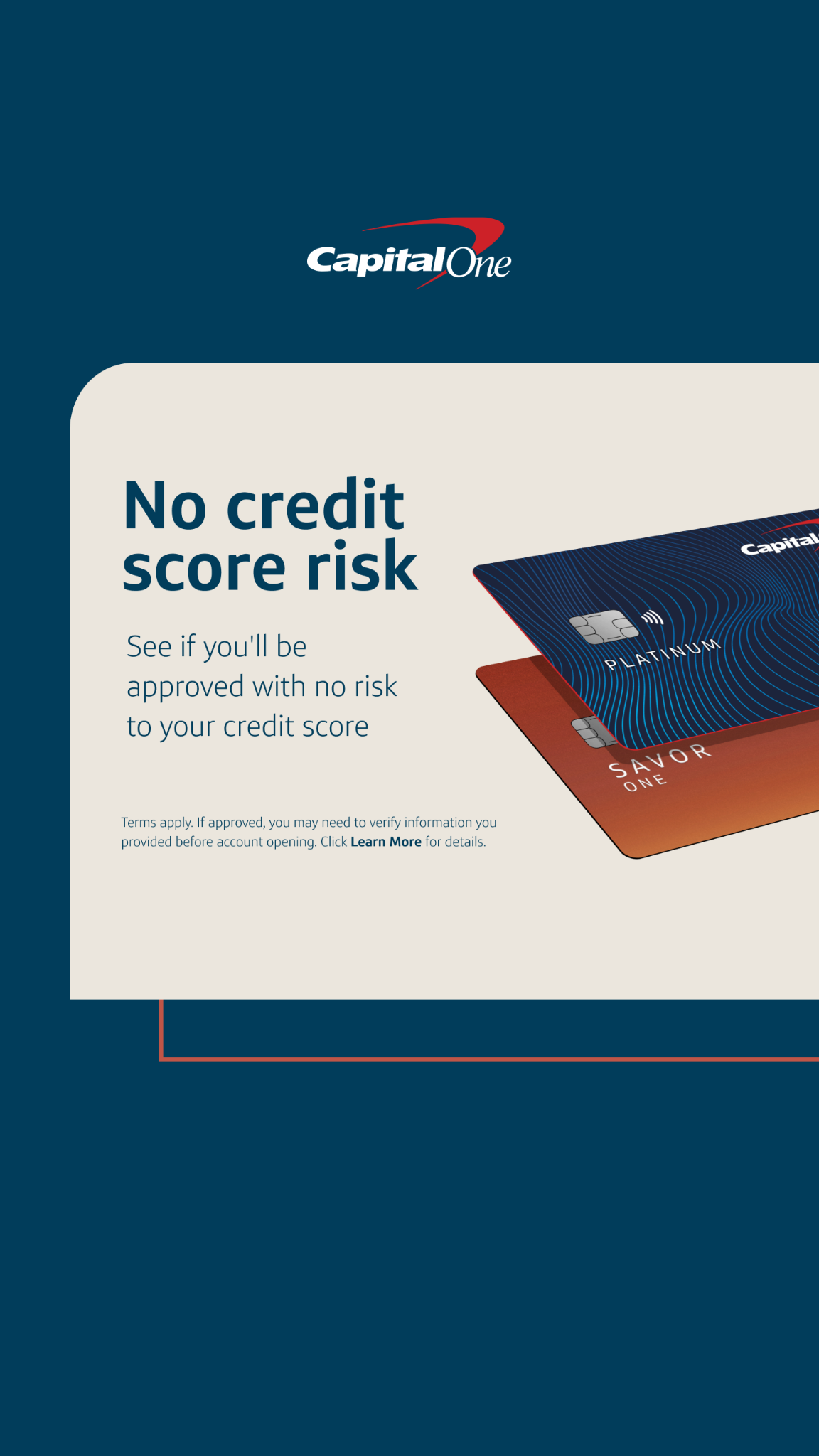 Capital One Facebook ad