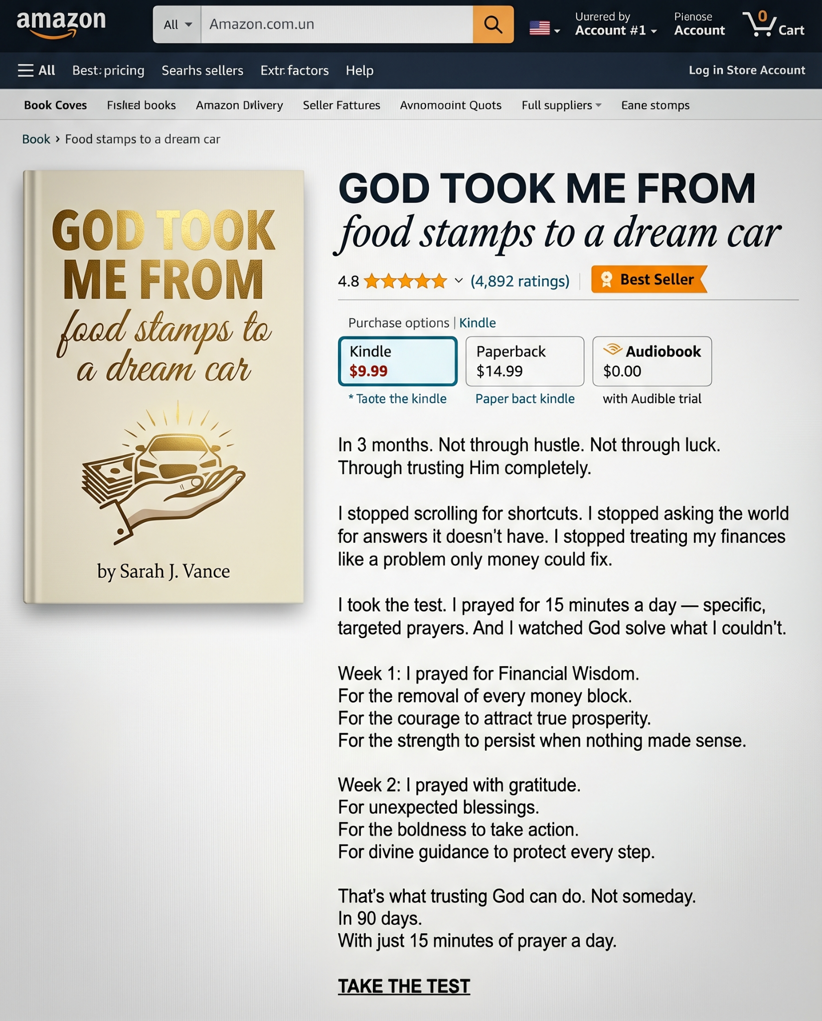 Grace & Wellness Ministry Facebook ad: Take the Quiz