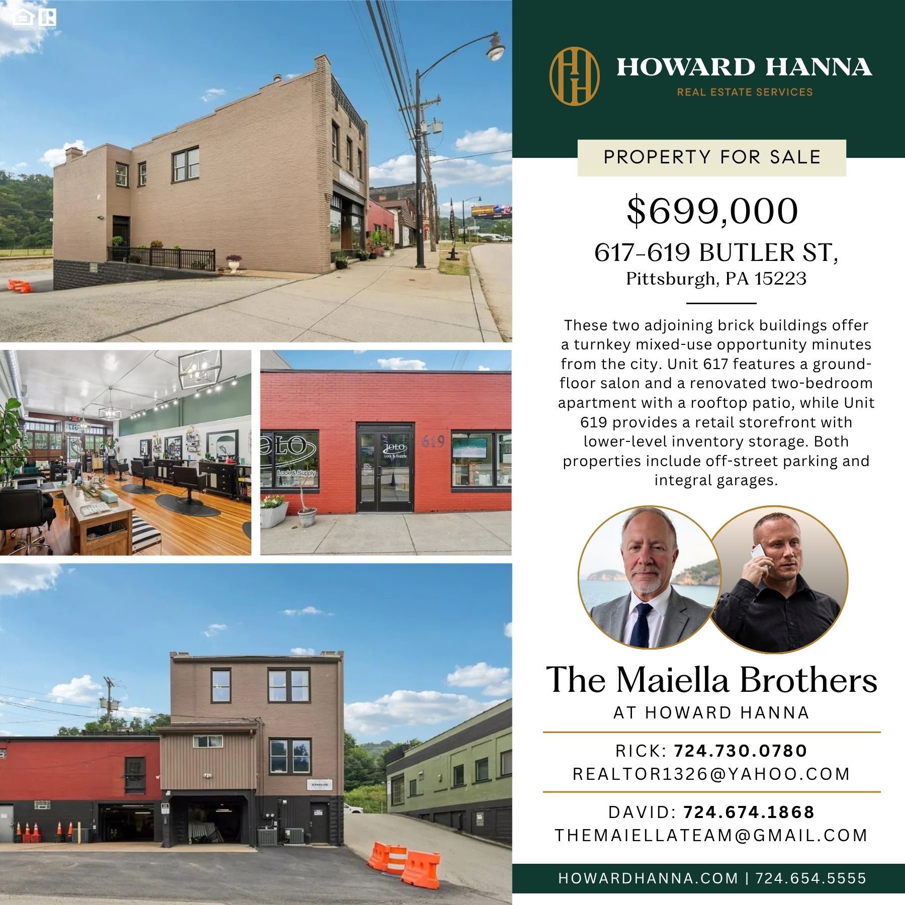 The Maiella Brothers at Howard Hanna Facebook ad: Richard Maiella · Real Estate, Howard Hanna
