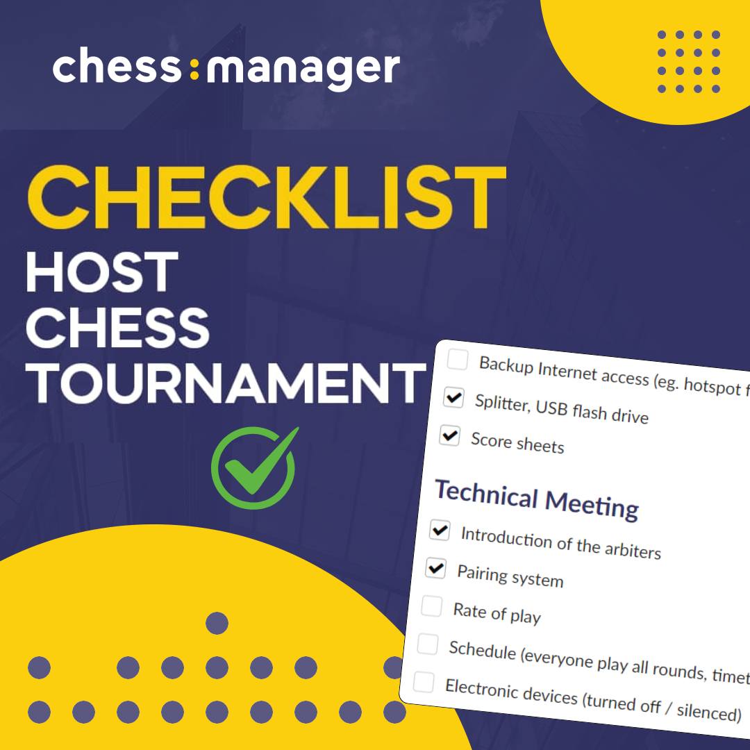 ChessManager Facebook ad: Zapewnij sprawną organizację turnieju szachowego.