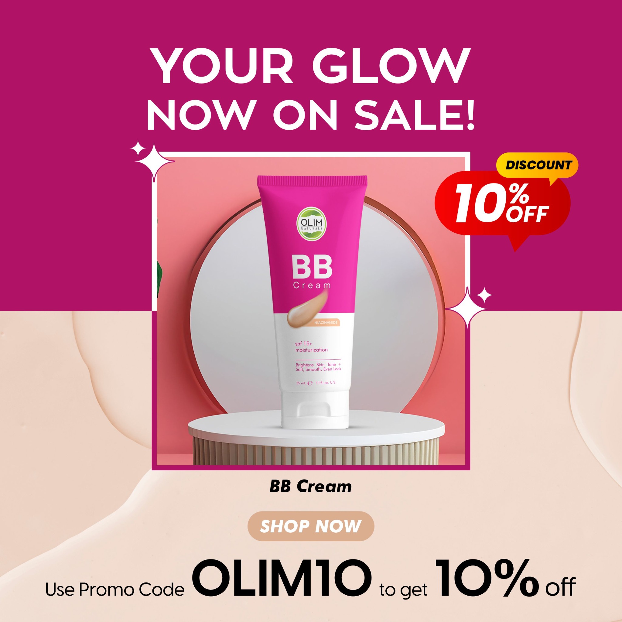 Olim Naturals Facebook ad