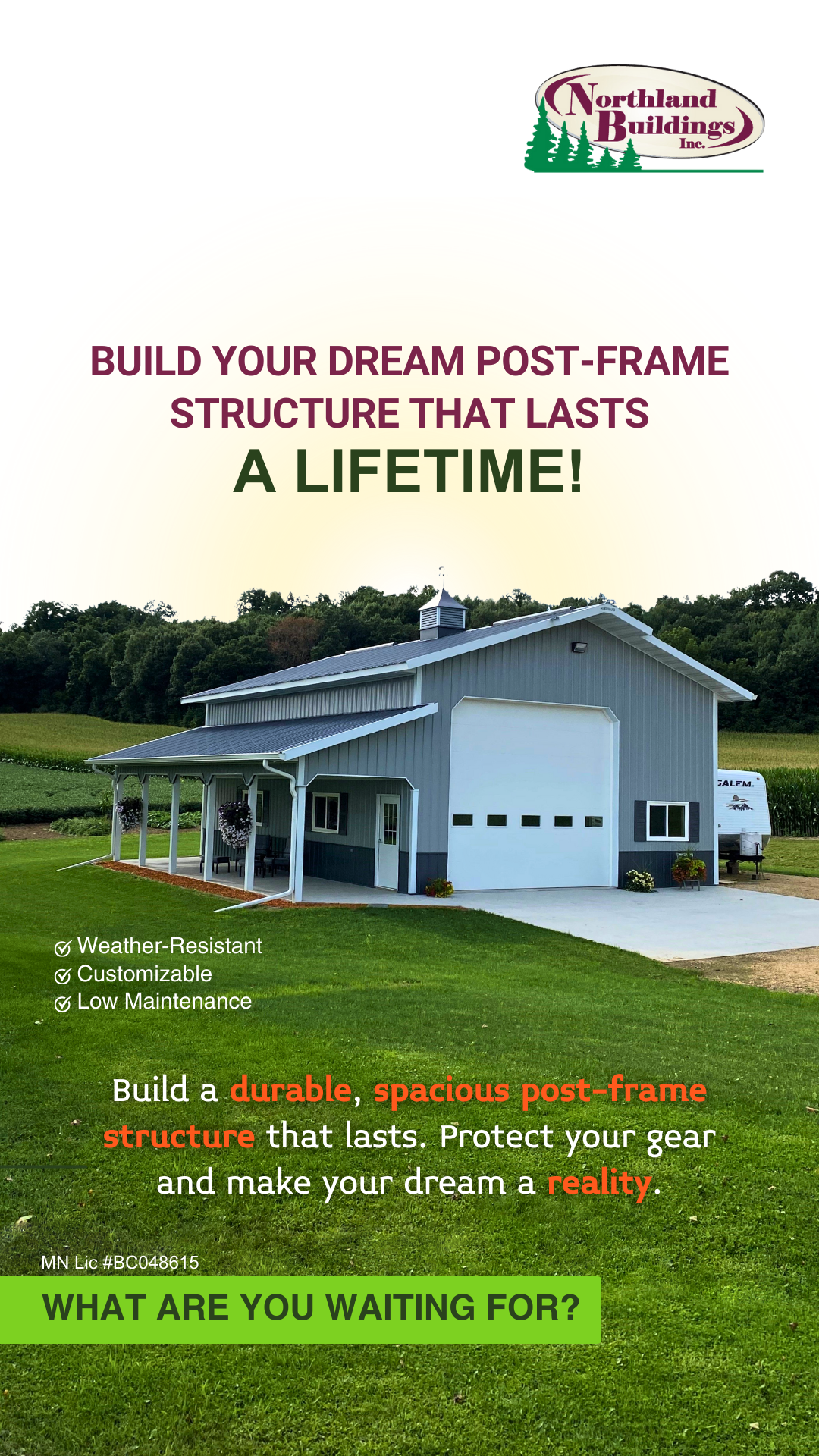 Northland Buildings, Inc. Facebook ad