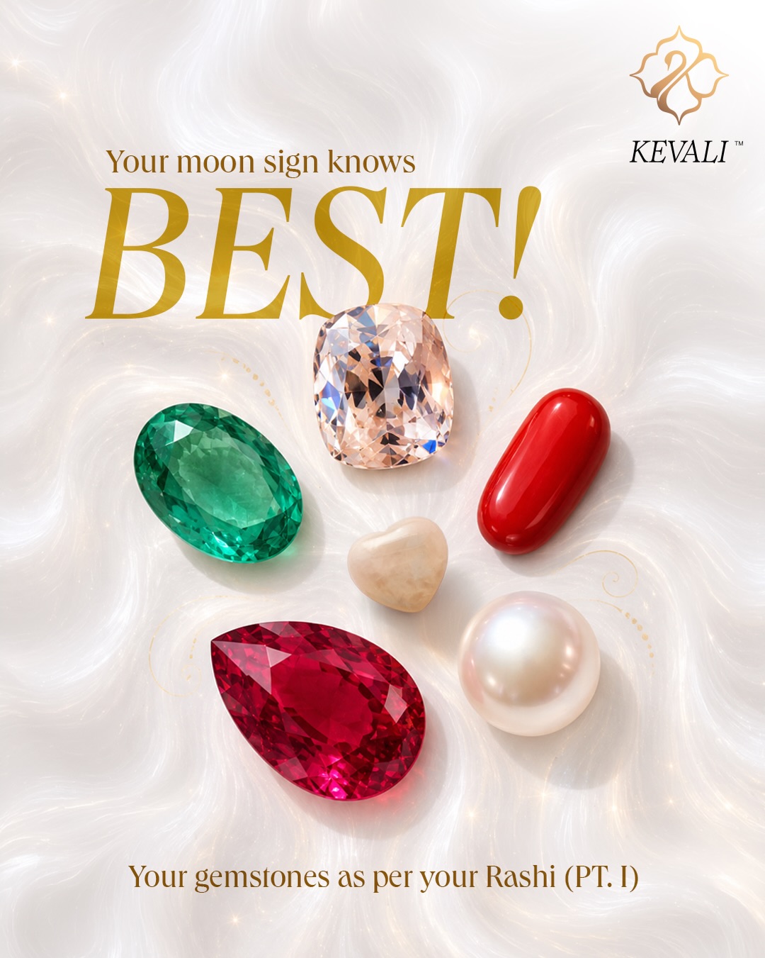 Kevali Facebook ad: The right gemstone starts with understanding your moon…