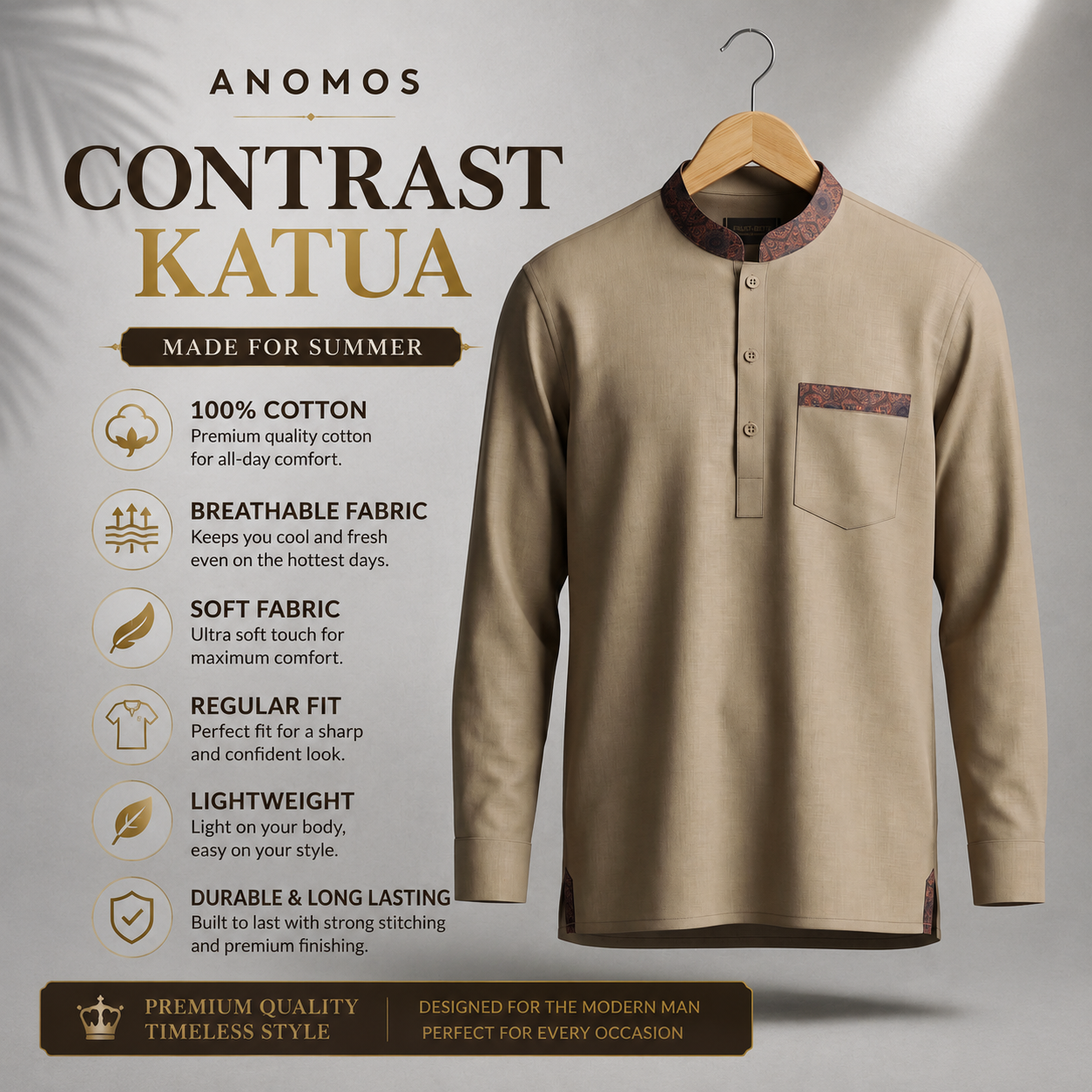 Anomos Apparel Facebook ad: Premium Look, Affordable Price
