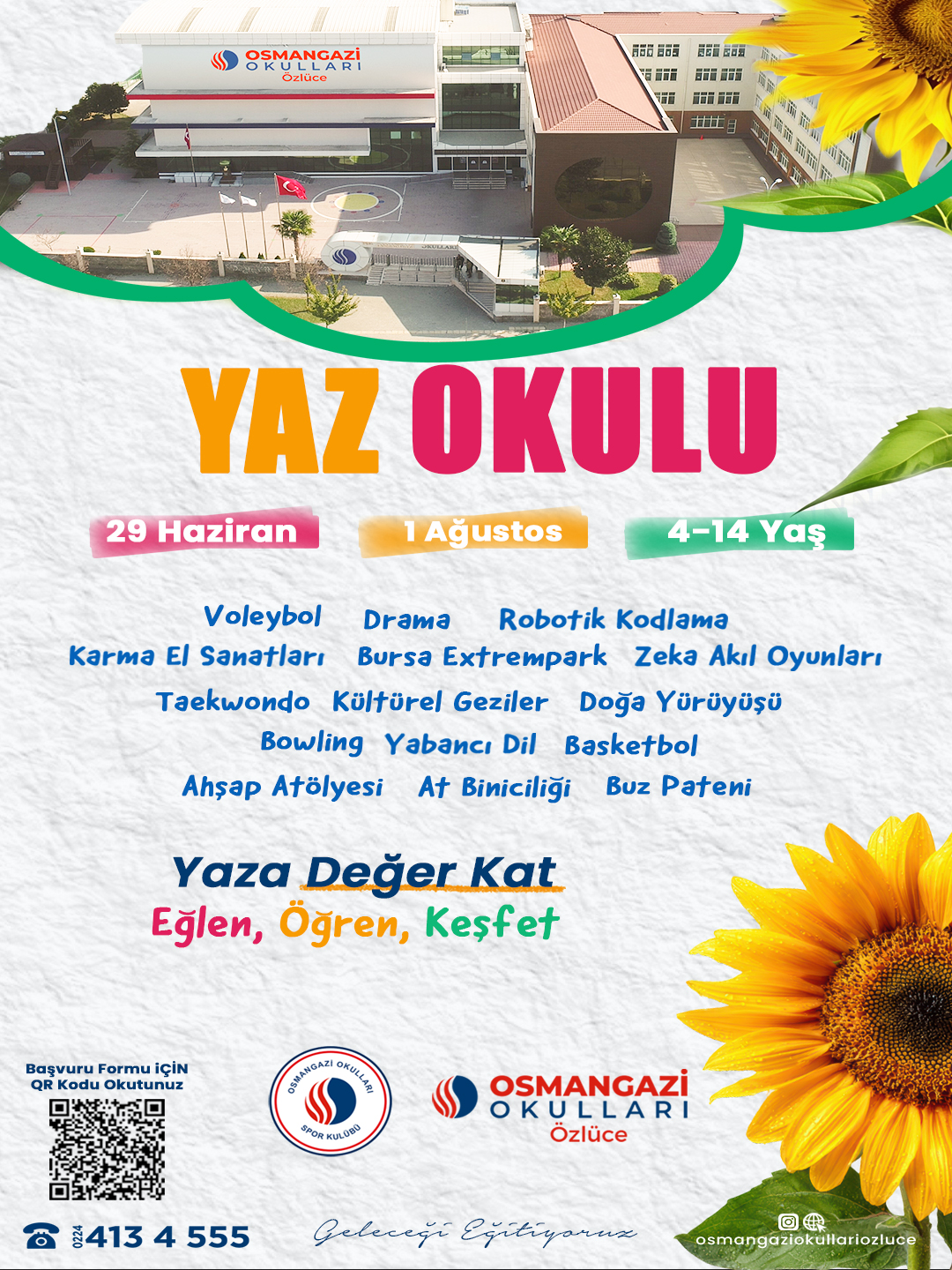 Osmangazi Okulları Özlüce Facebook ad: Yaz Okulu Ön Başvuru