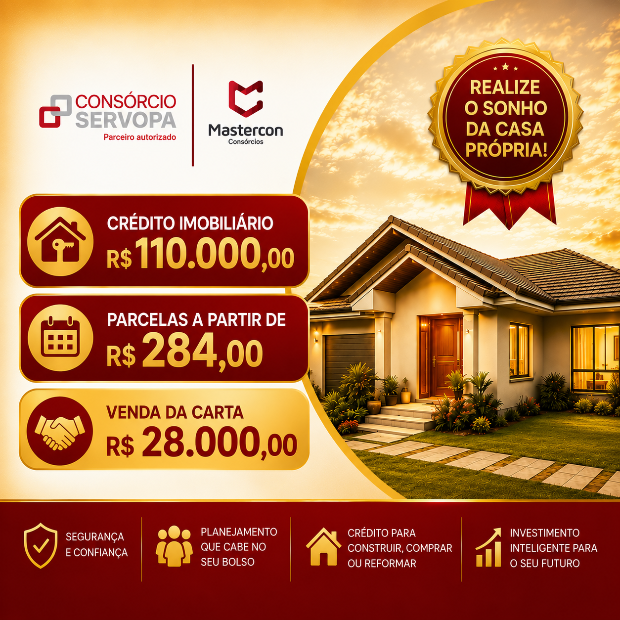 Mastercon - Consórcios Facebook ad from Jul 23, 2026