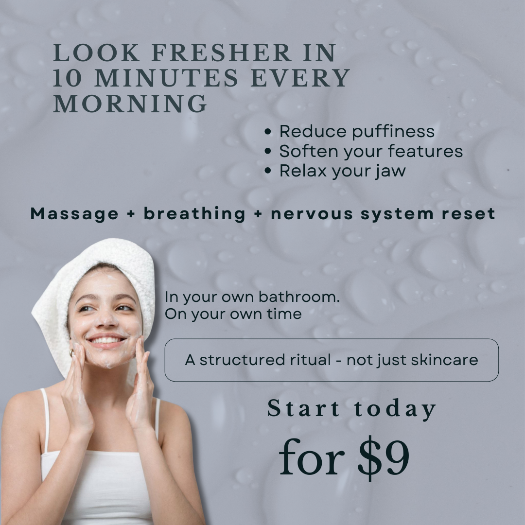 Soft Rituals By Genevieve Facebook ad: Natural Face Lift & Gua Sha for Puffiness, Wrinkles, and…