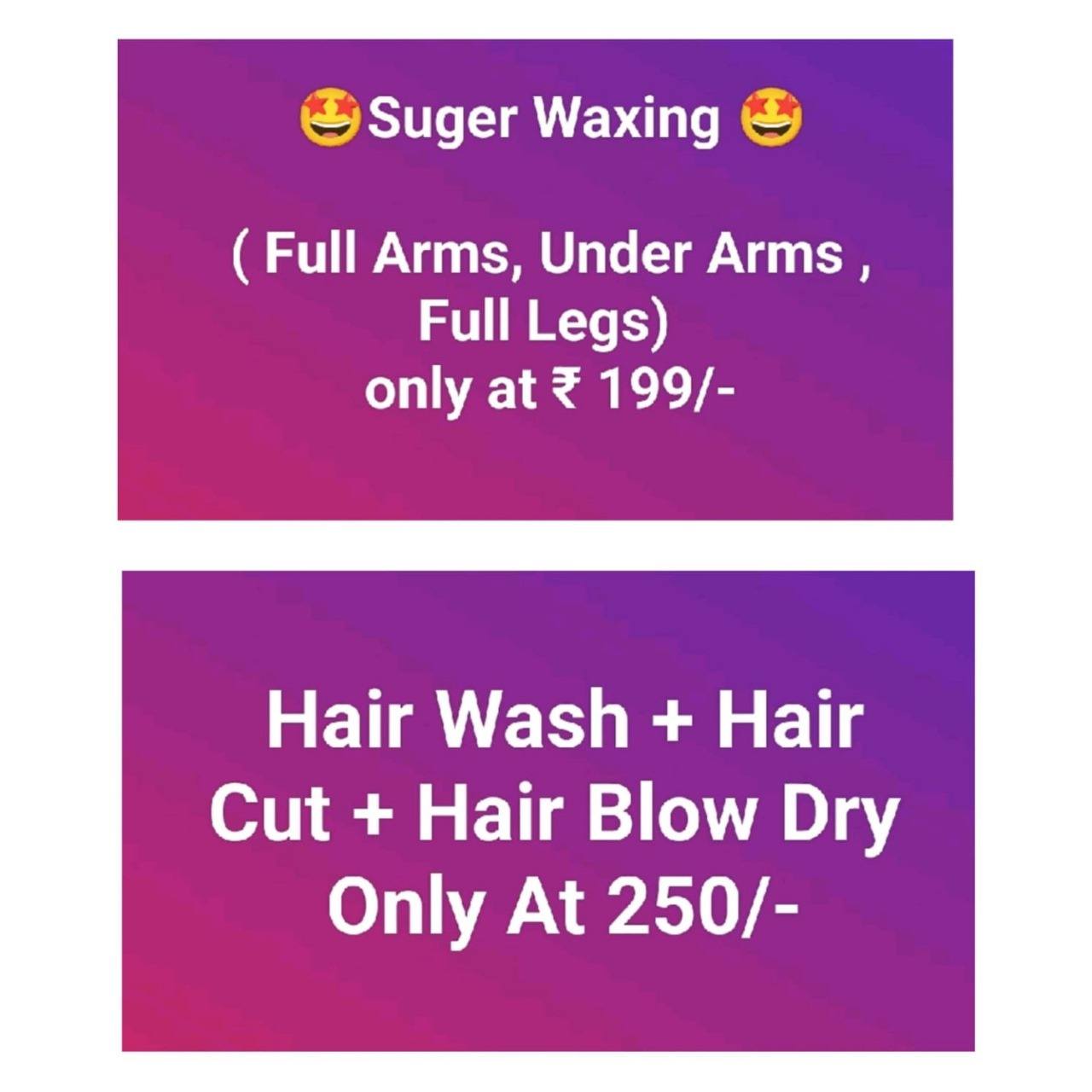 BLUSH & BLOW SALON Facebook ad