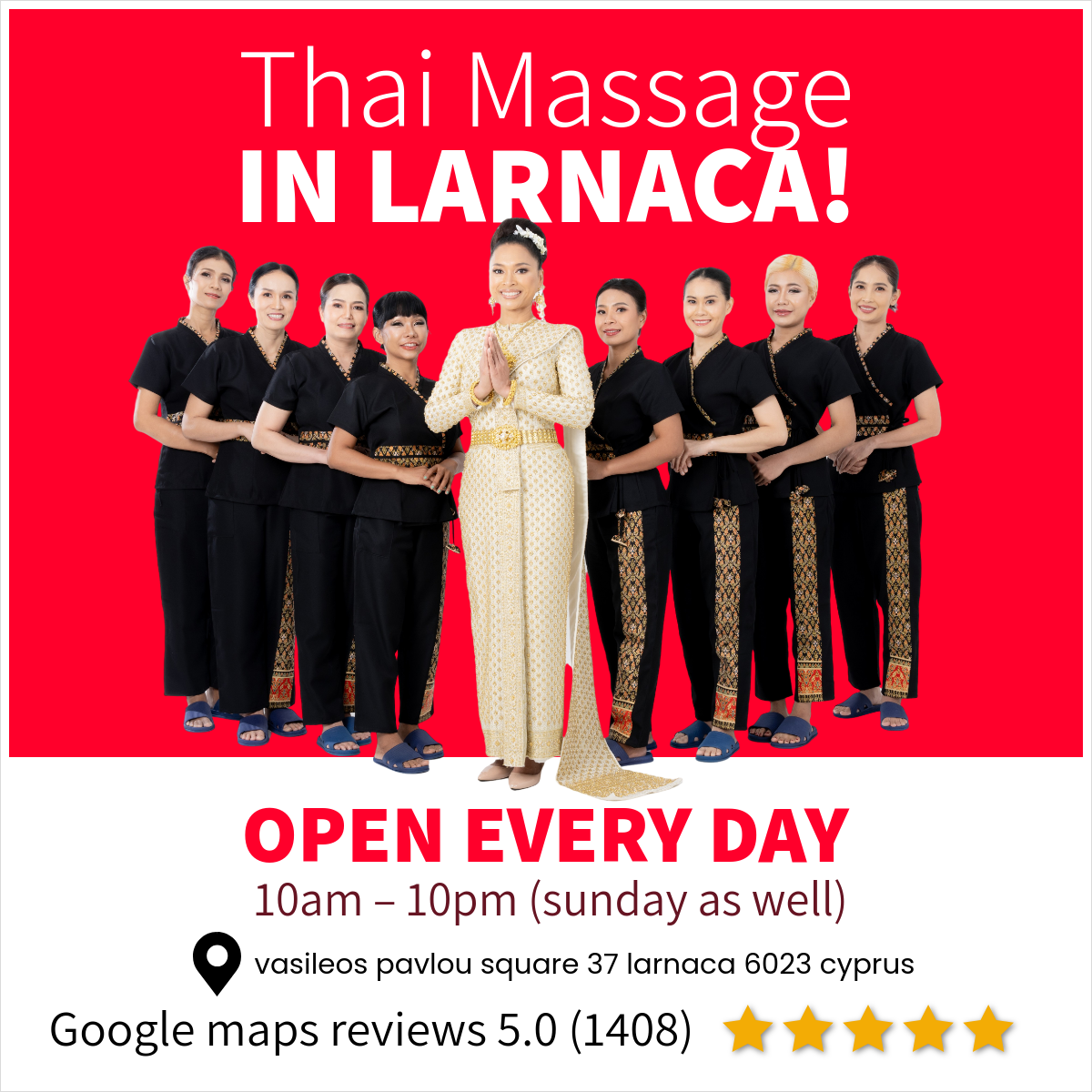 Thai Massage Center Cyprus Facebook ad