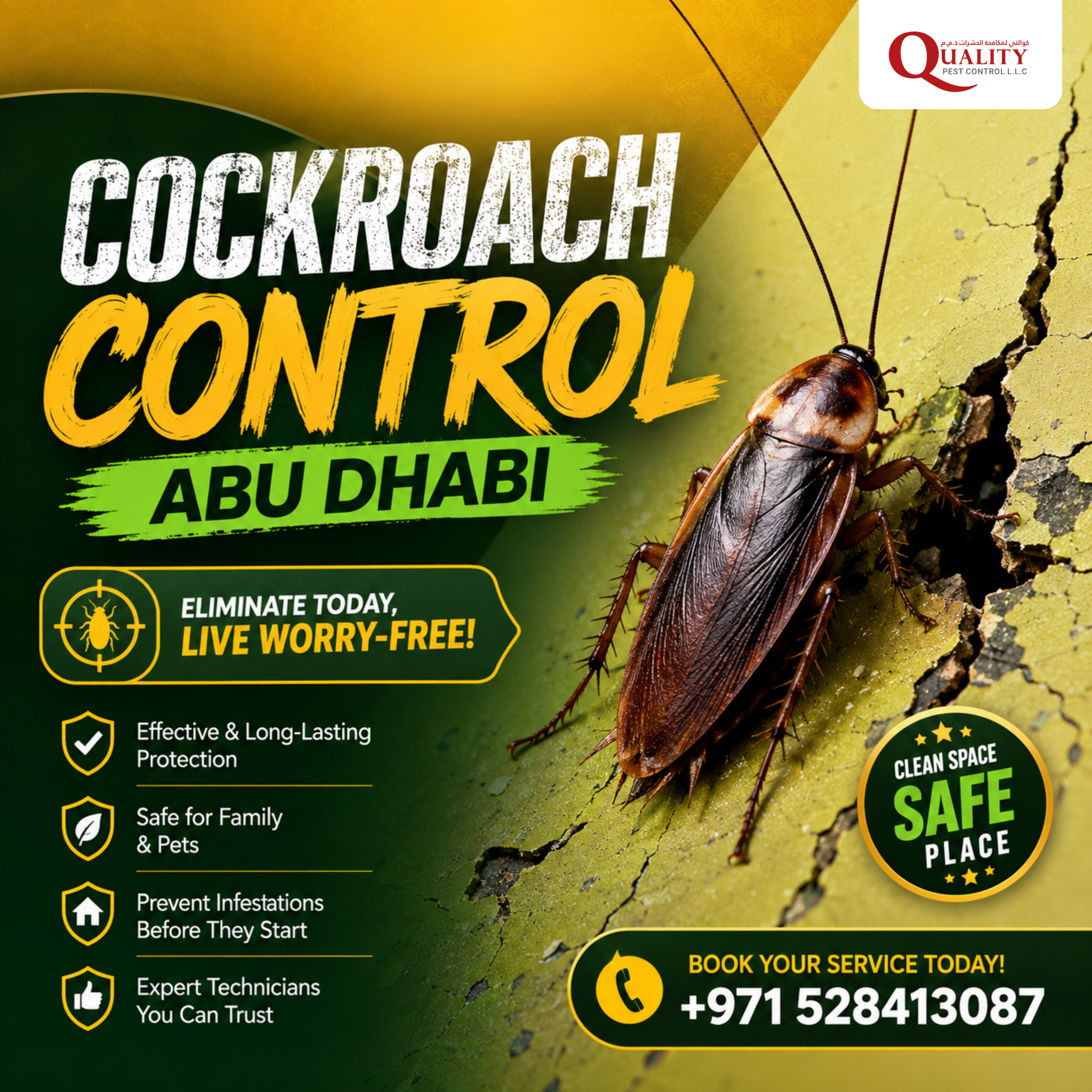 Quality Pest Control-UAE Facebook ad