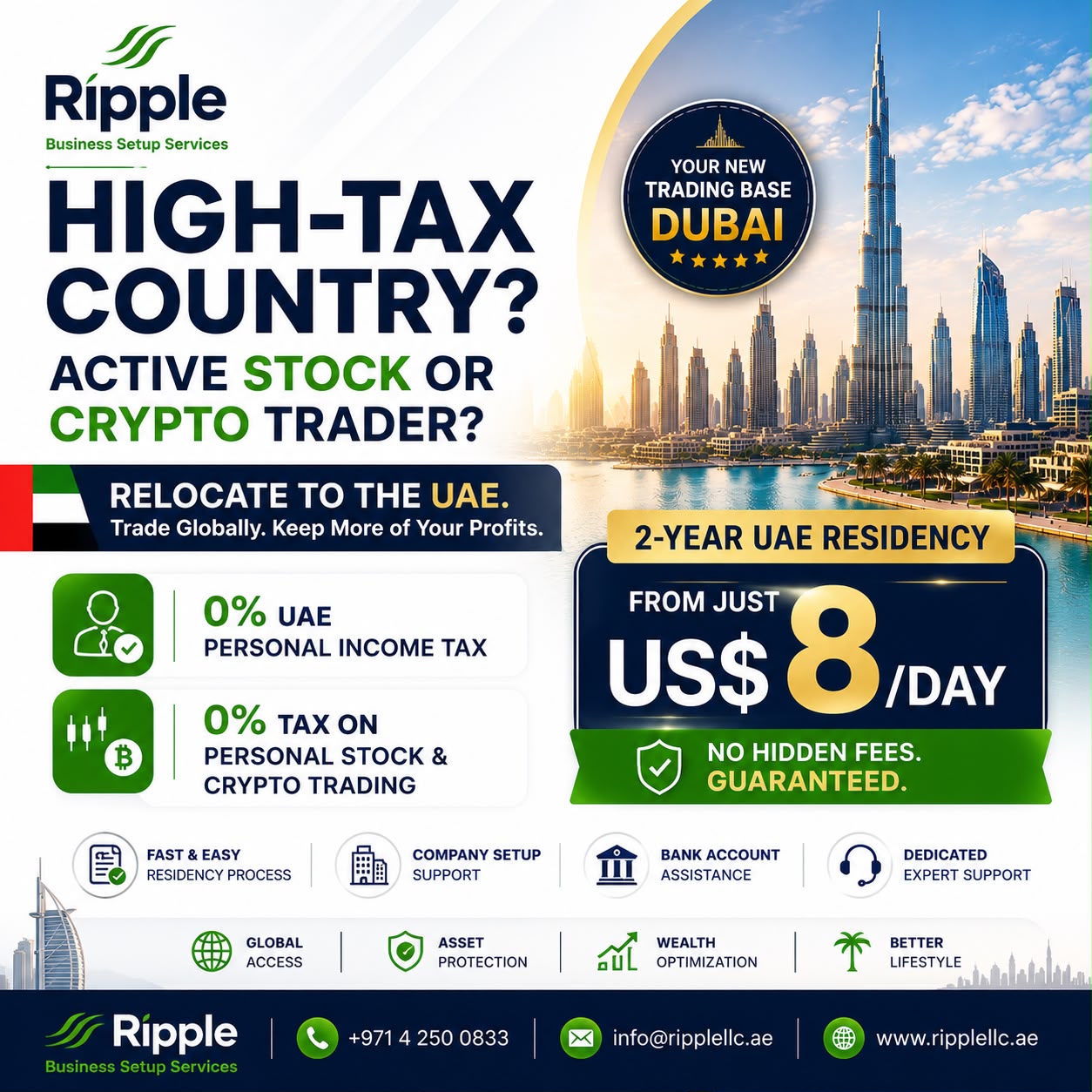 Ripple Business Setup LLC. Facebook ad