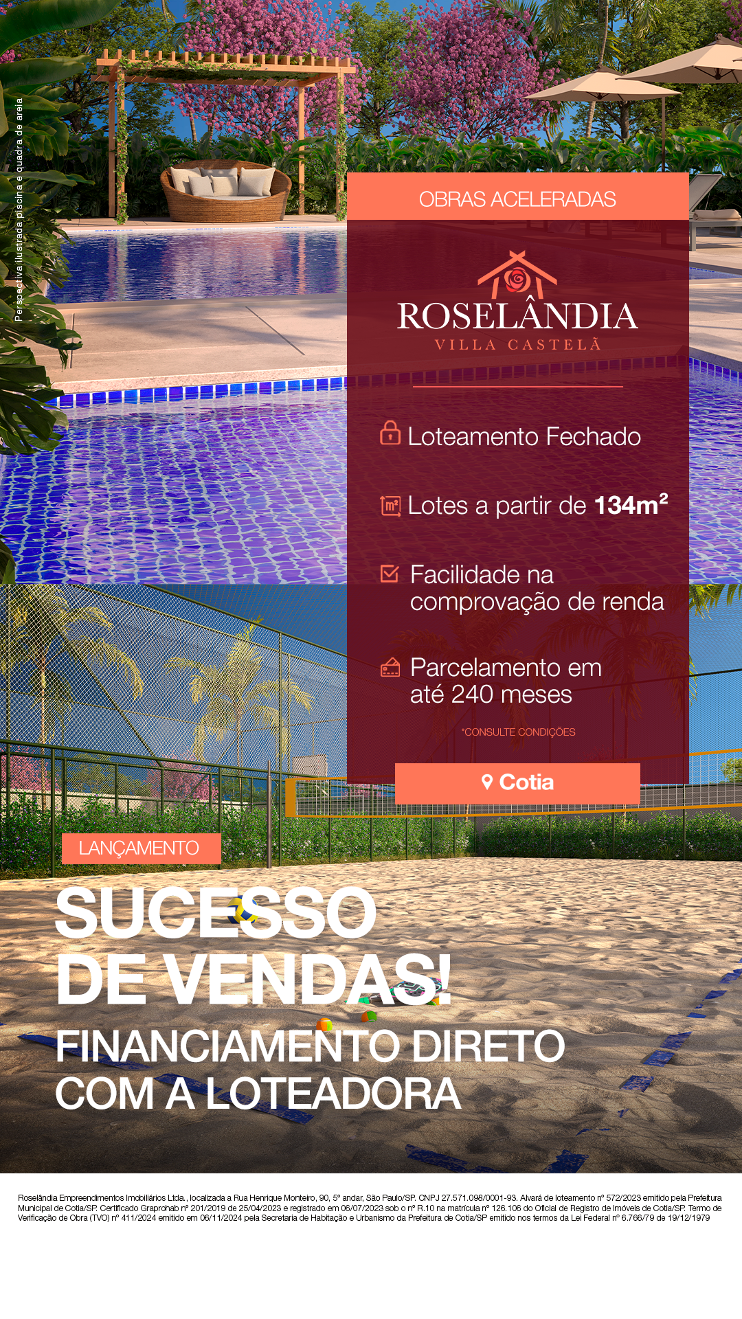 Roselândia Empreendimentos Facebook ad from Jan 12, 2026