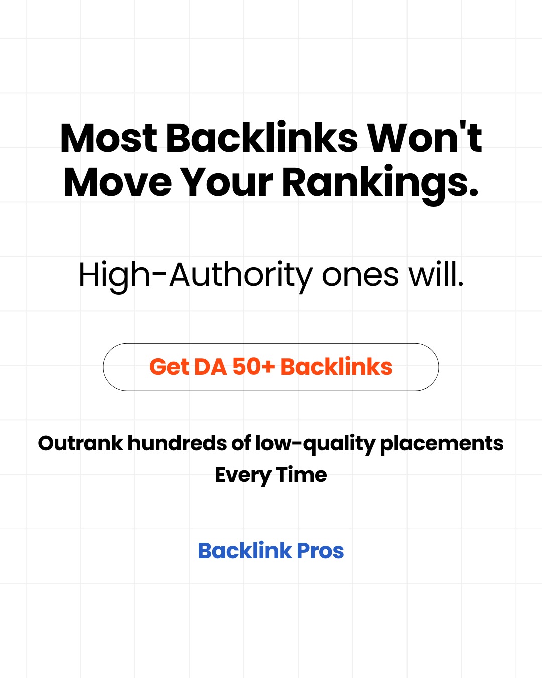 Backlink Pros Facebook ad: Premium SEO Backlink Services - High DA/DR Link Building |…