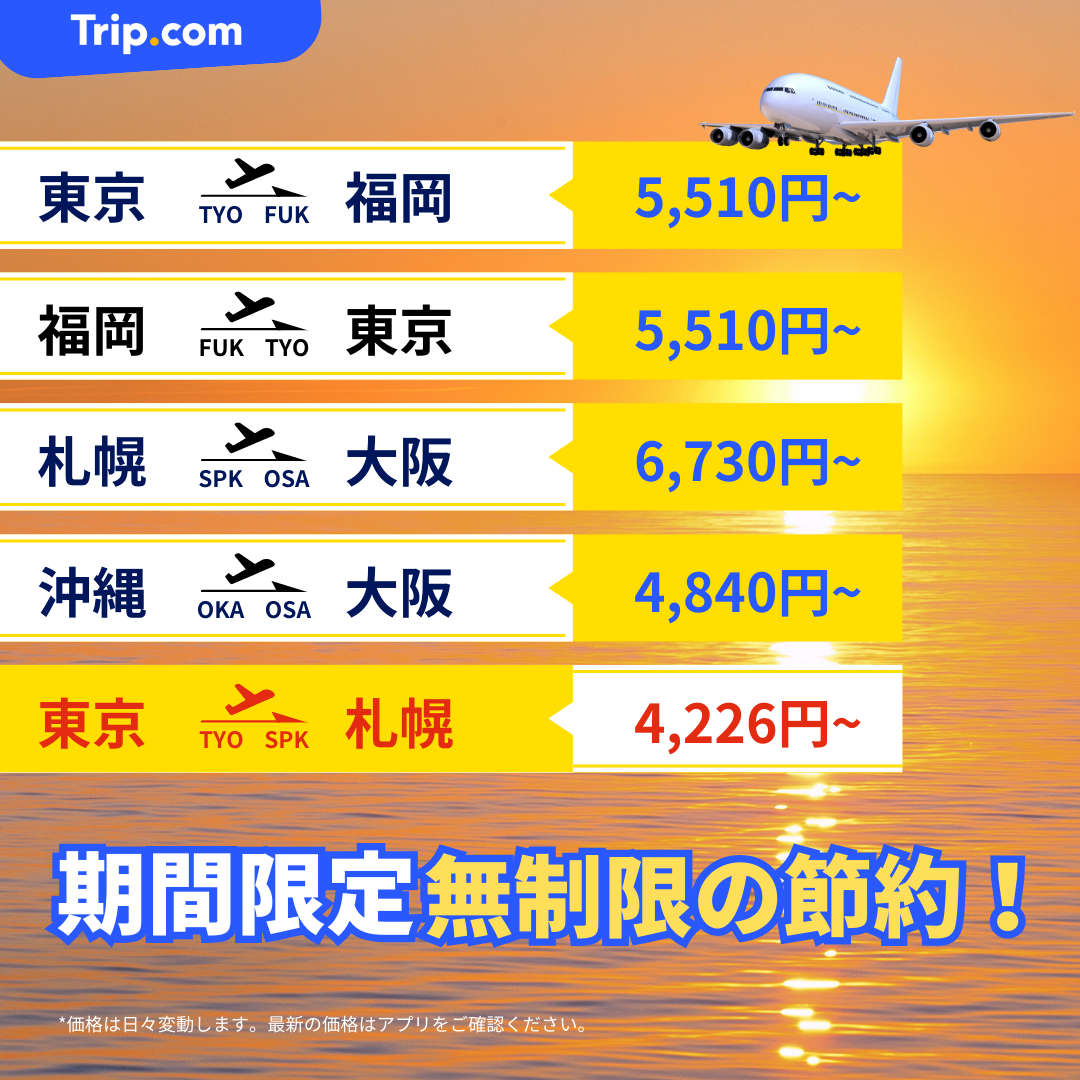 Trip.com Facebook ad