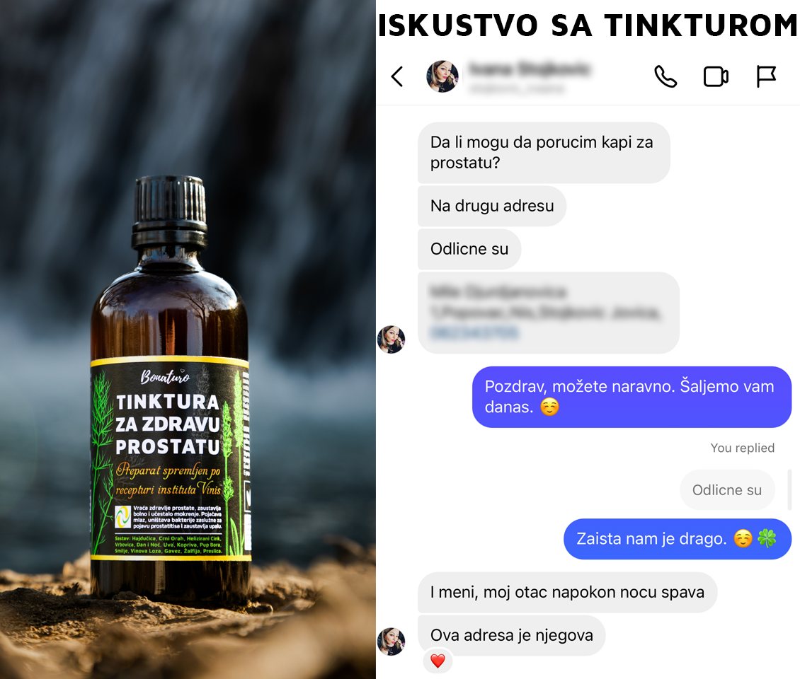 Bonaturo Facebook ad: ZAUSTAVLJA BOLNO I UČESTALO MOKRENJE; UNIŠTAVA BAKTERIJE…