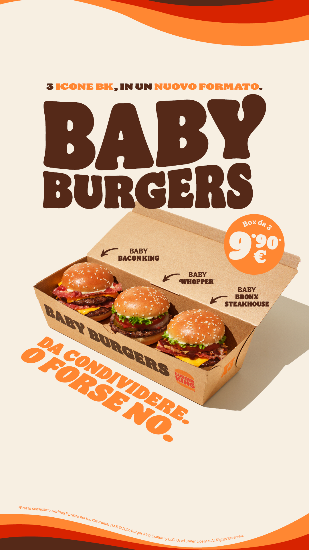 Burger King Italia Facebook ad from Feb 10, 2026