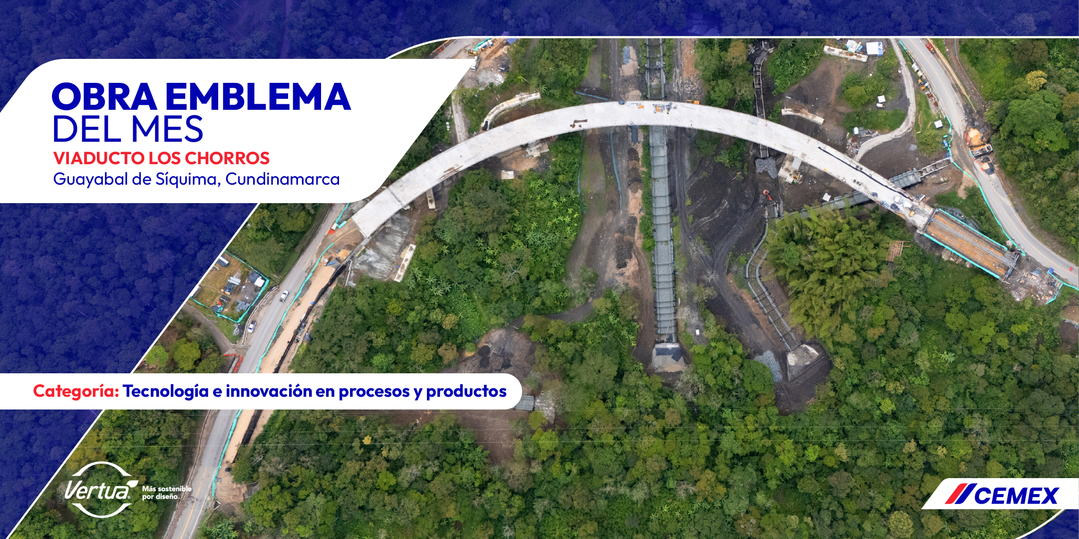 Cemex Colombia Facebook ad: Les presentamos nuestra: el Viaducto Los Chorros en…