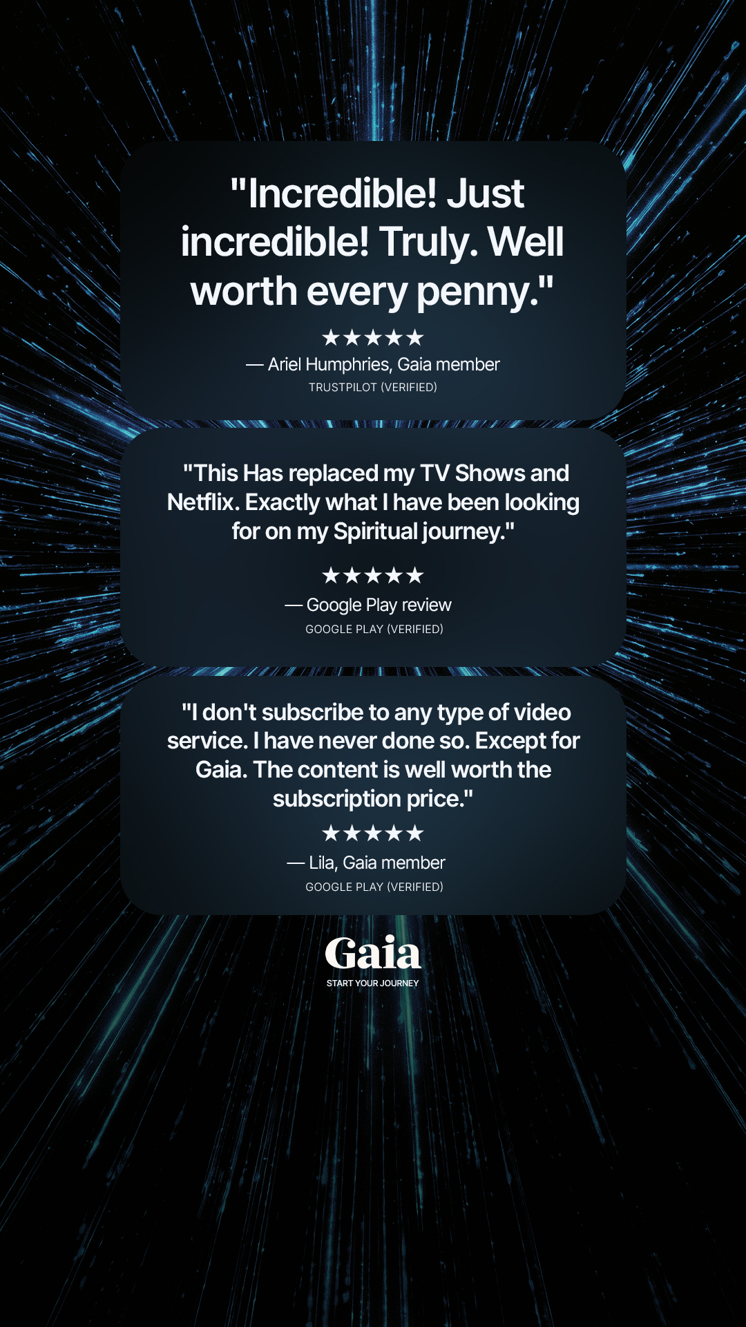 Gaia Facebook ad