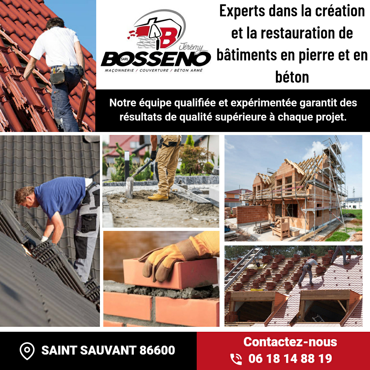 Entreprise de maçonnerie professionnelle  Facebook ad
