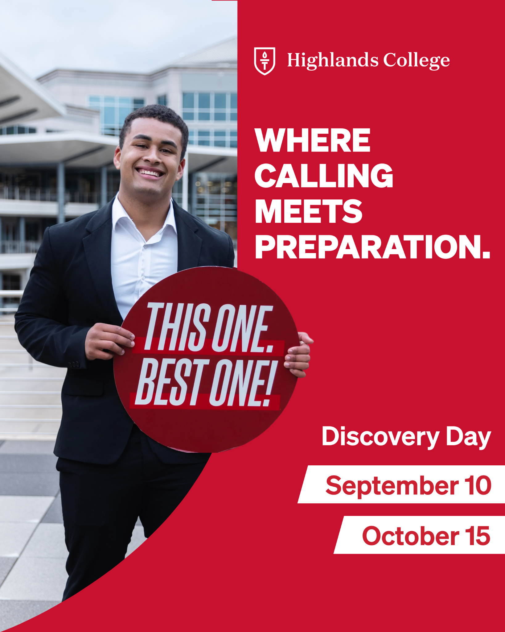 Highlands College Facebook ad from Aug 10, 2026