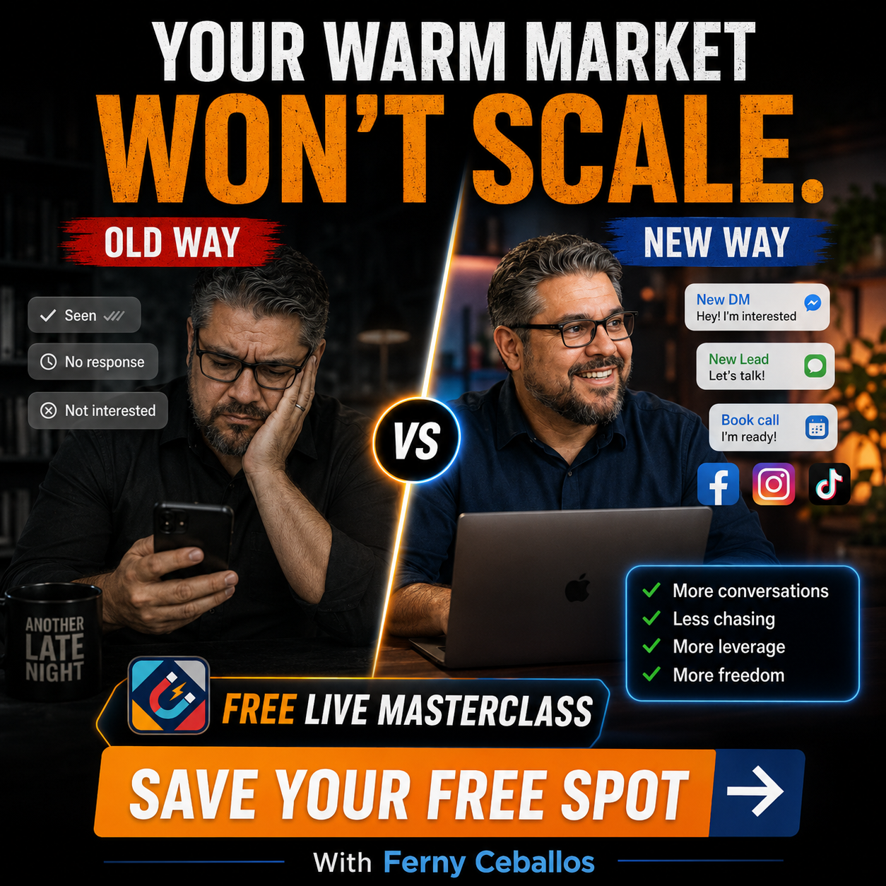 Attraction Marketing Facebook ad