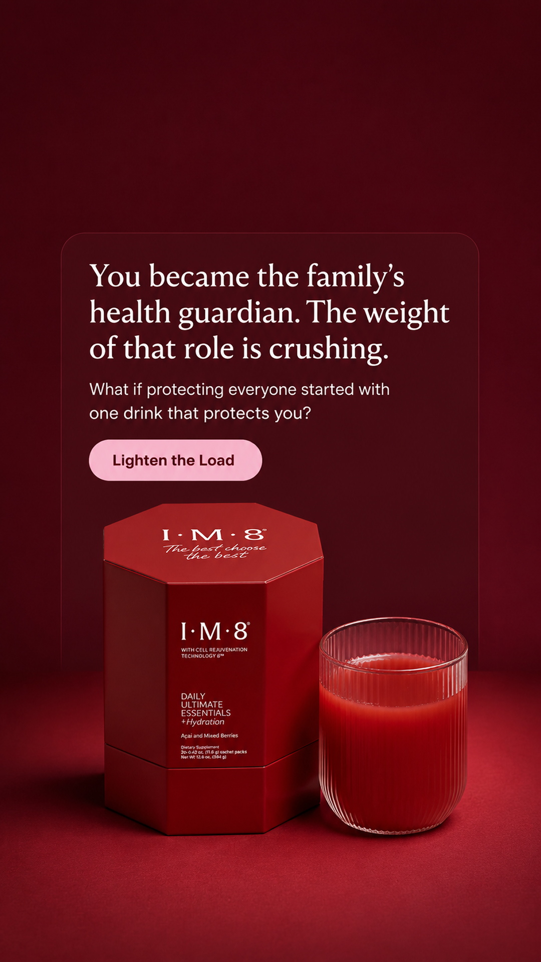 IM8 Health Facebook ad