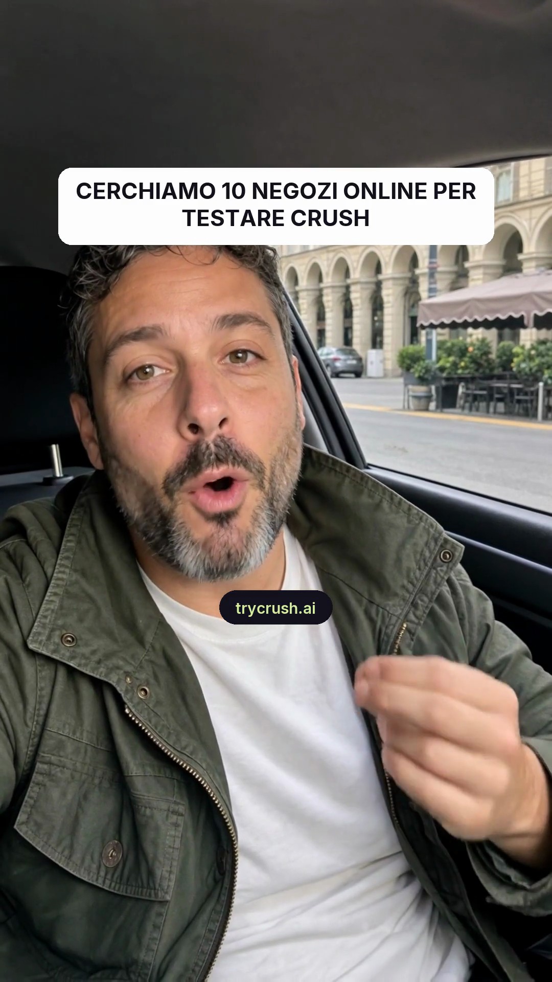trycrush.ai Facebook ad: Cerchiamo 10 titolari di negozi online