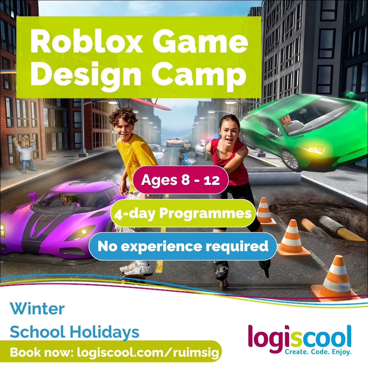 Logiscool Ruimsig Facebook ad: Discover our Holiday Camps