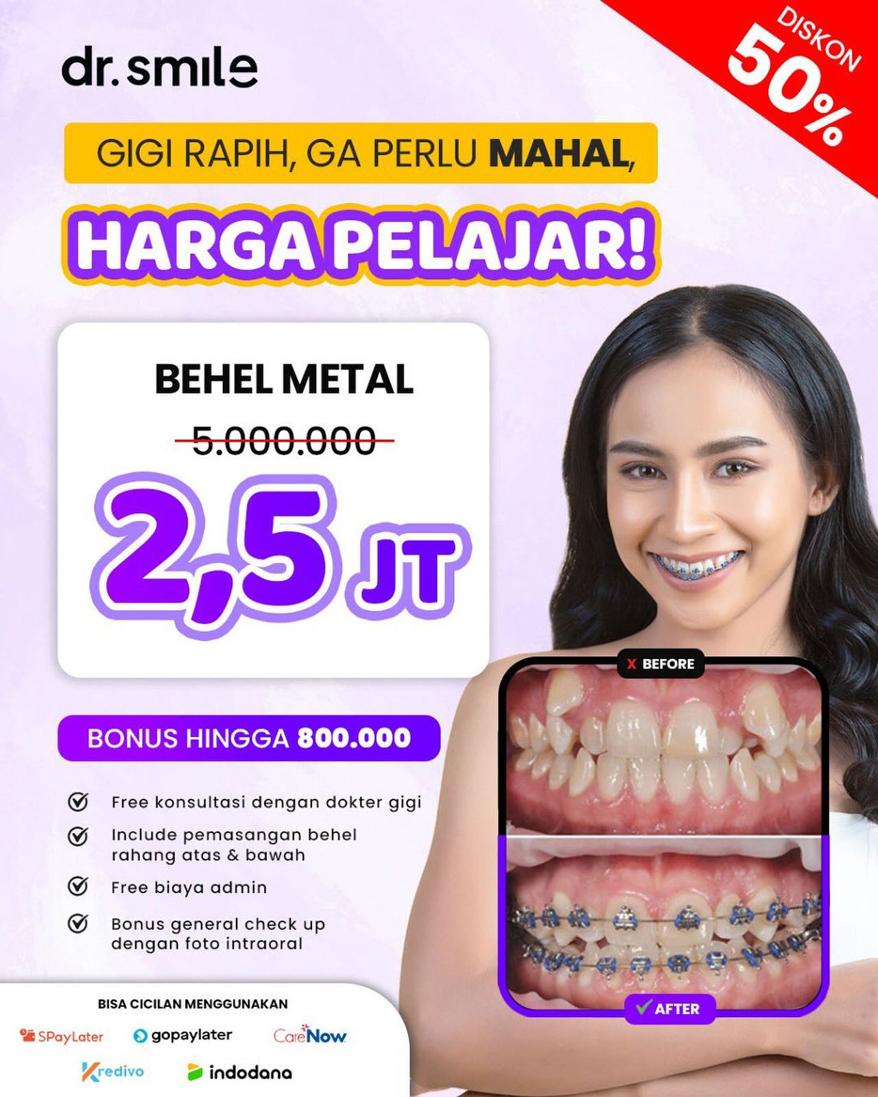 Dr.Smile Facebook ad