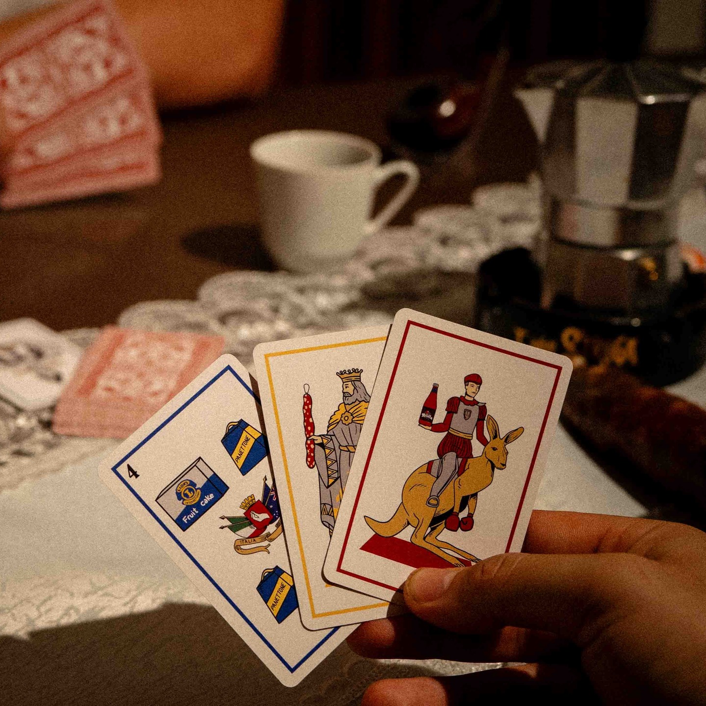 australiani_ Facebook ad: Play Briscola, Scopa & more like an Australiani.