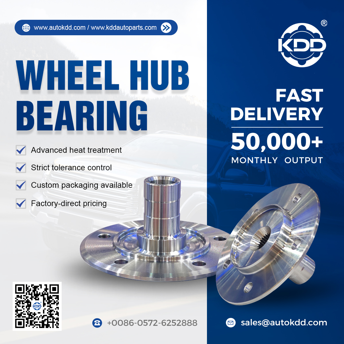 KDD industry Facebook ad: KDD Premium Wheel Hub Bearings