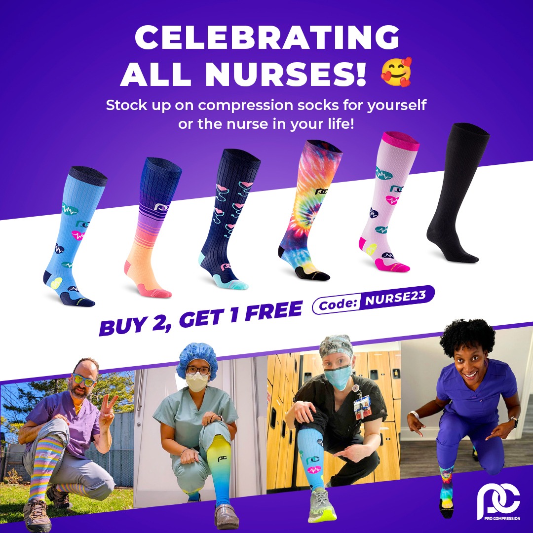 PRO Compression Facebook ad: Nurses Our Everyday Heroes