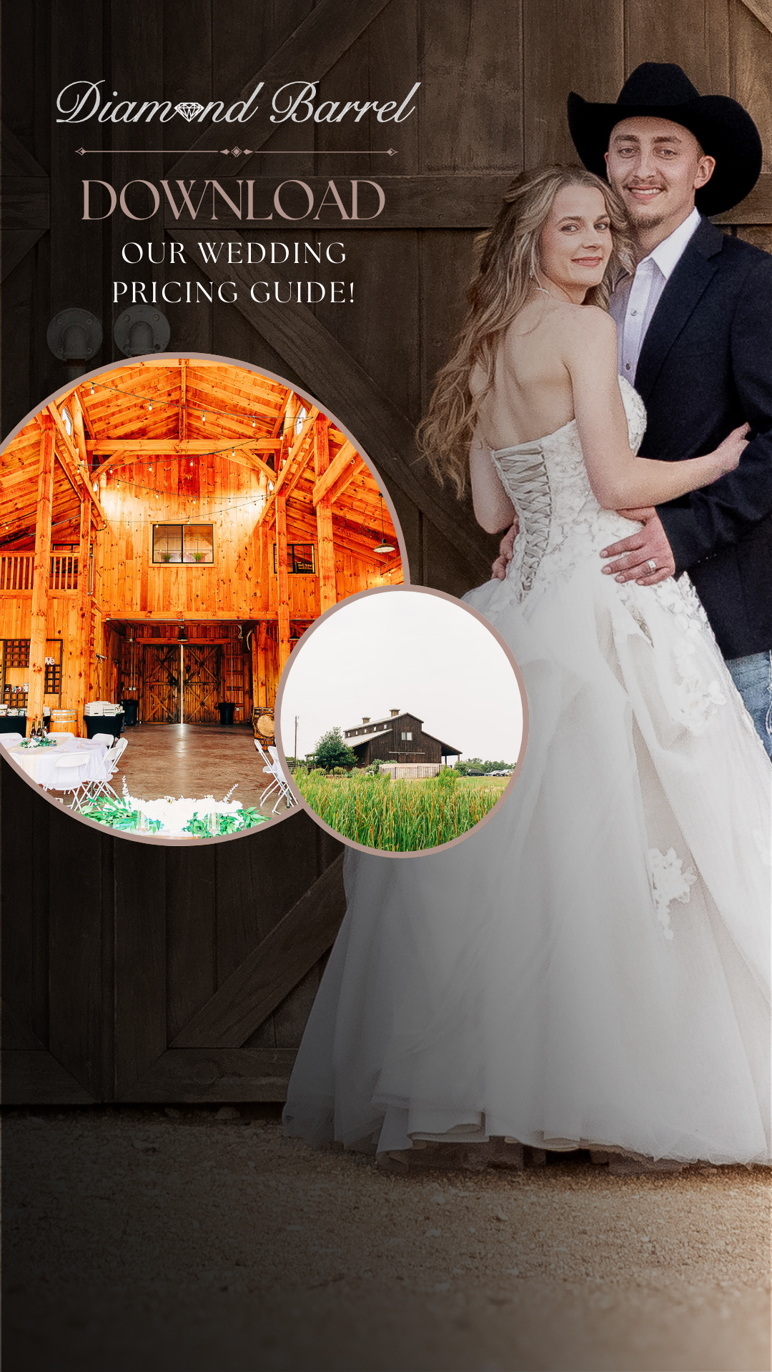 Diamond Barrel Wedding/Event Venue Facebook ad from Oct 1, 2025