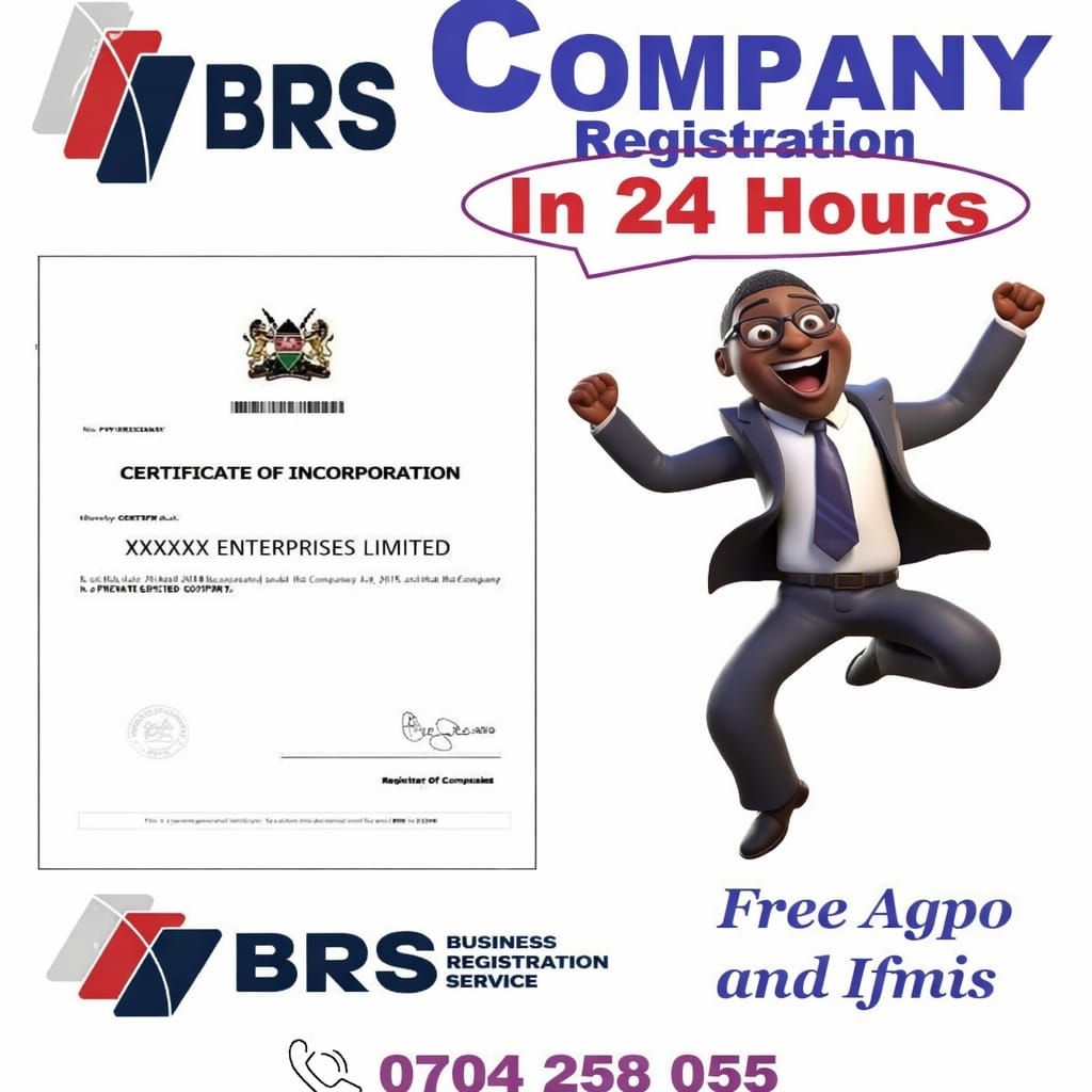 Britnox international limited Facebook ad: COMPANY REGISTRATION TENDER APPLICATION AND OTHER RELATED…