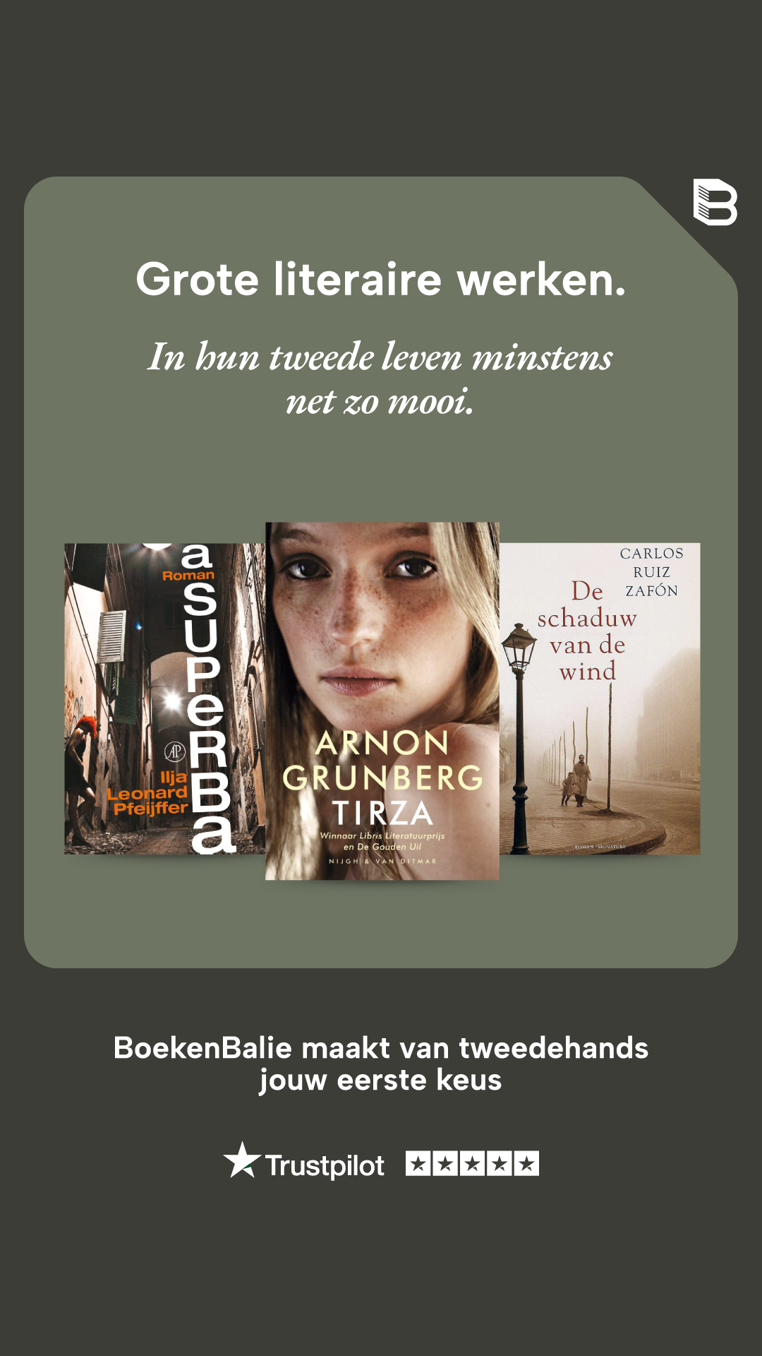 BoekenBalie Facebook ad: Meer literatuur