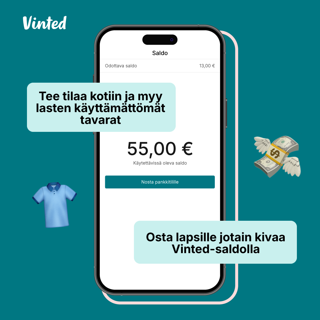 Vinted Finland Facebook ad