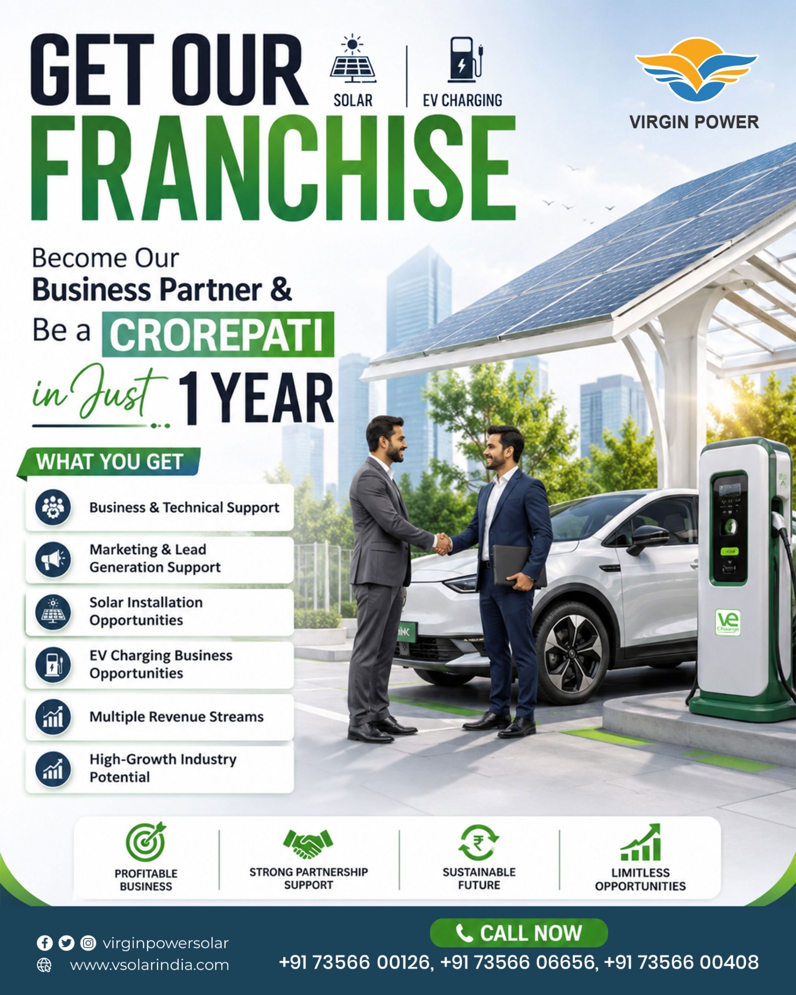 Virgin Power Facebook ad: Become a Virgin Power Franchise Partner