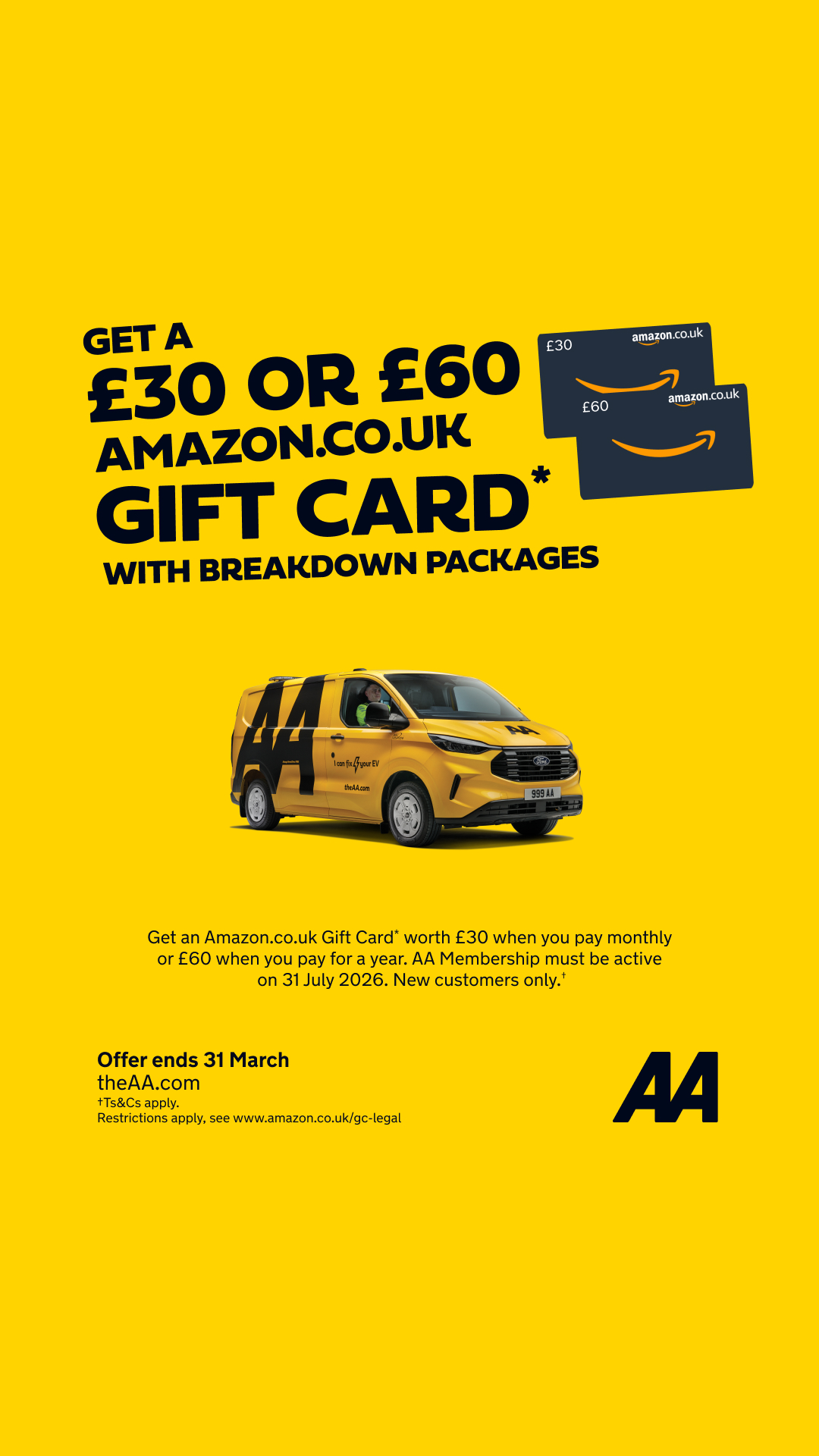 The AA UK Facebook ad