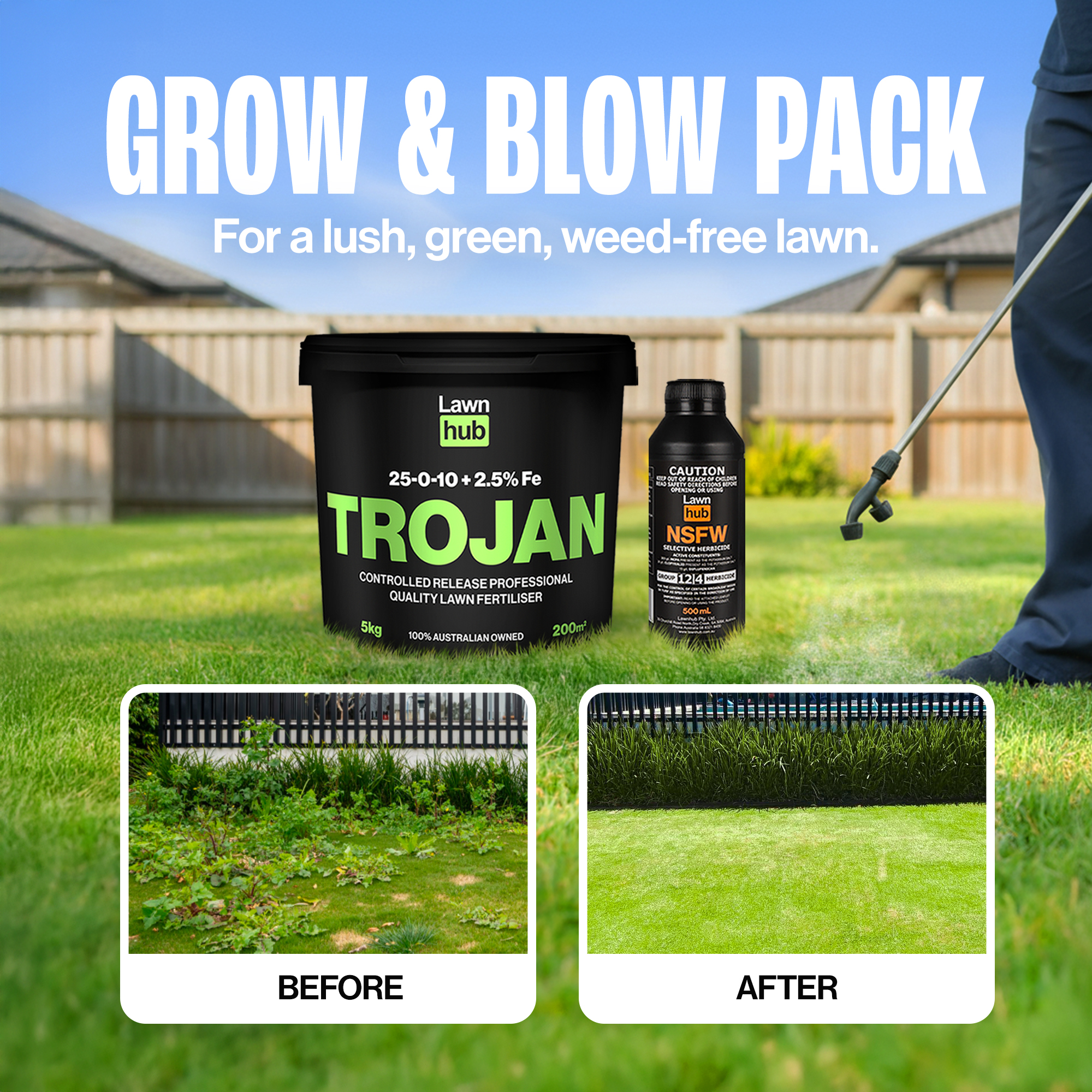 TheLawnHub Facebook ad