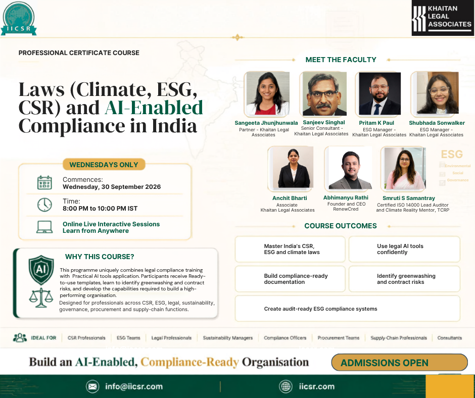 International Institute of CSR and Sustainability - IICSR Group Facebook ad