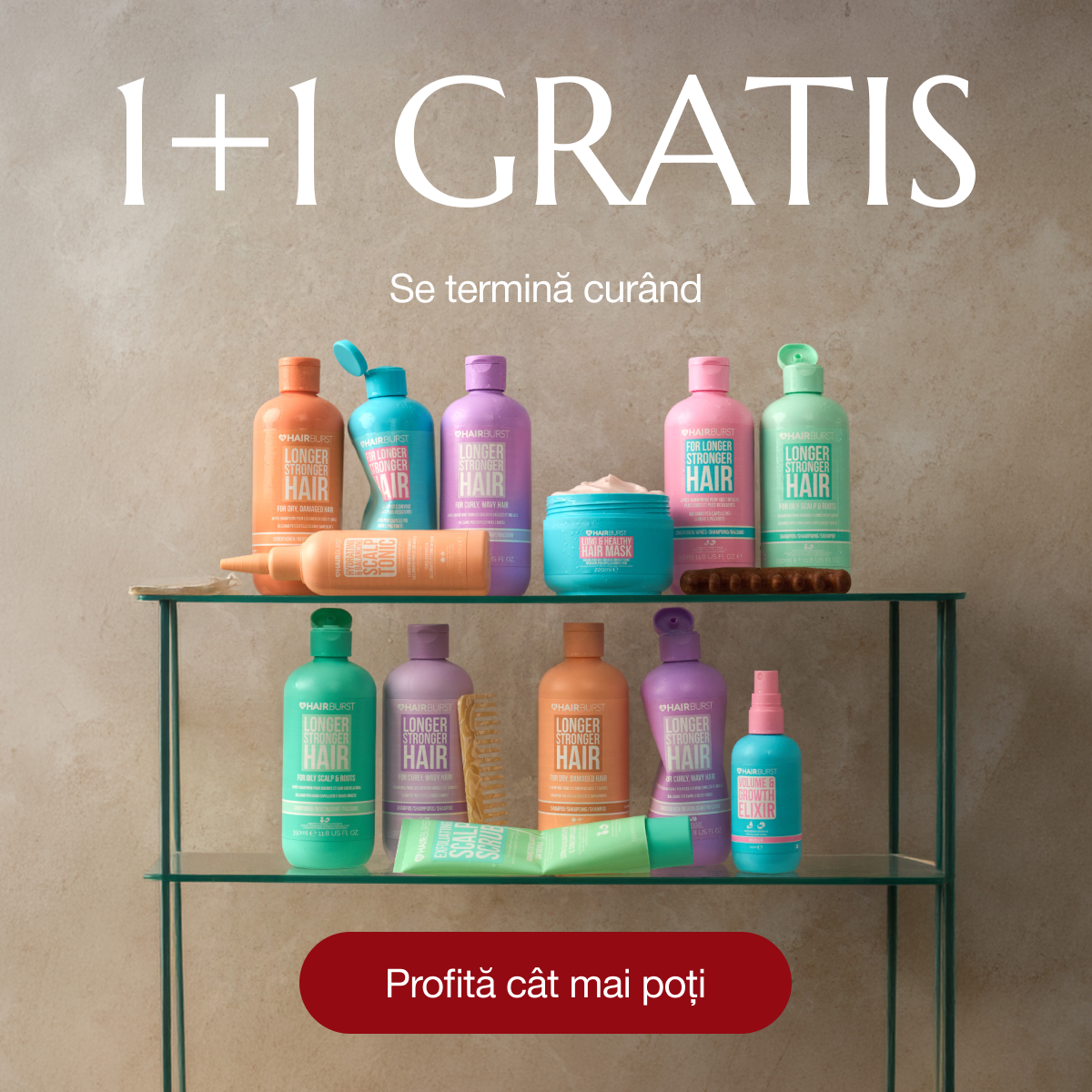 Hairburst Romania Facebook ad