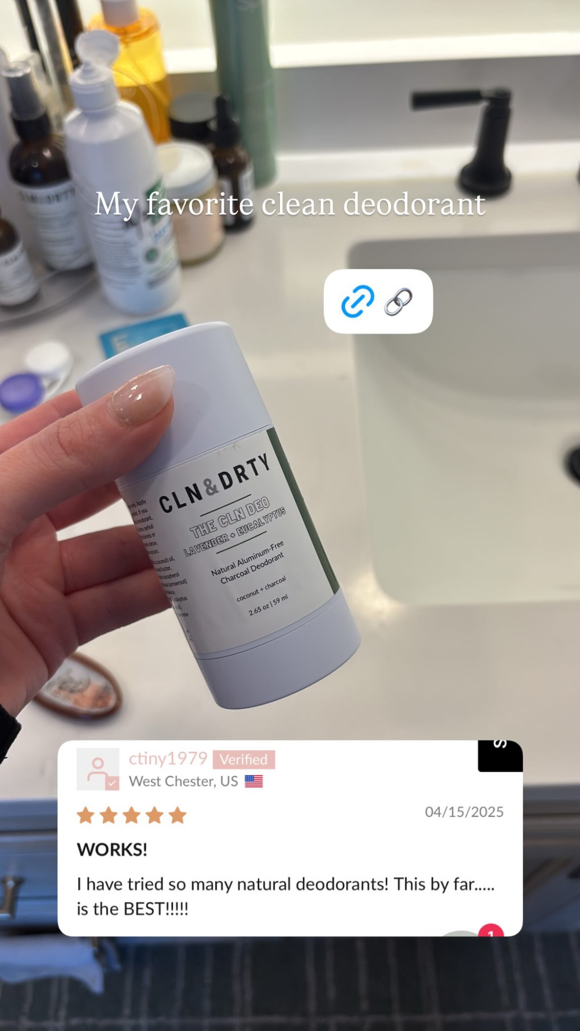Cln&Drty Natural Skincare Facebook ad