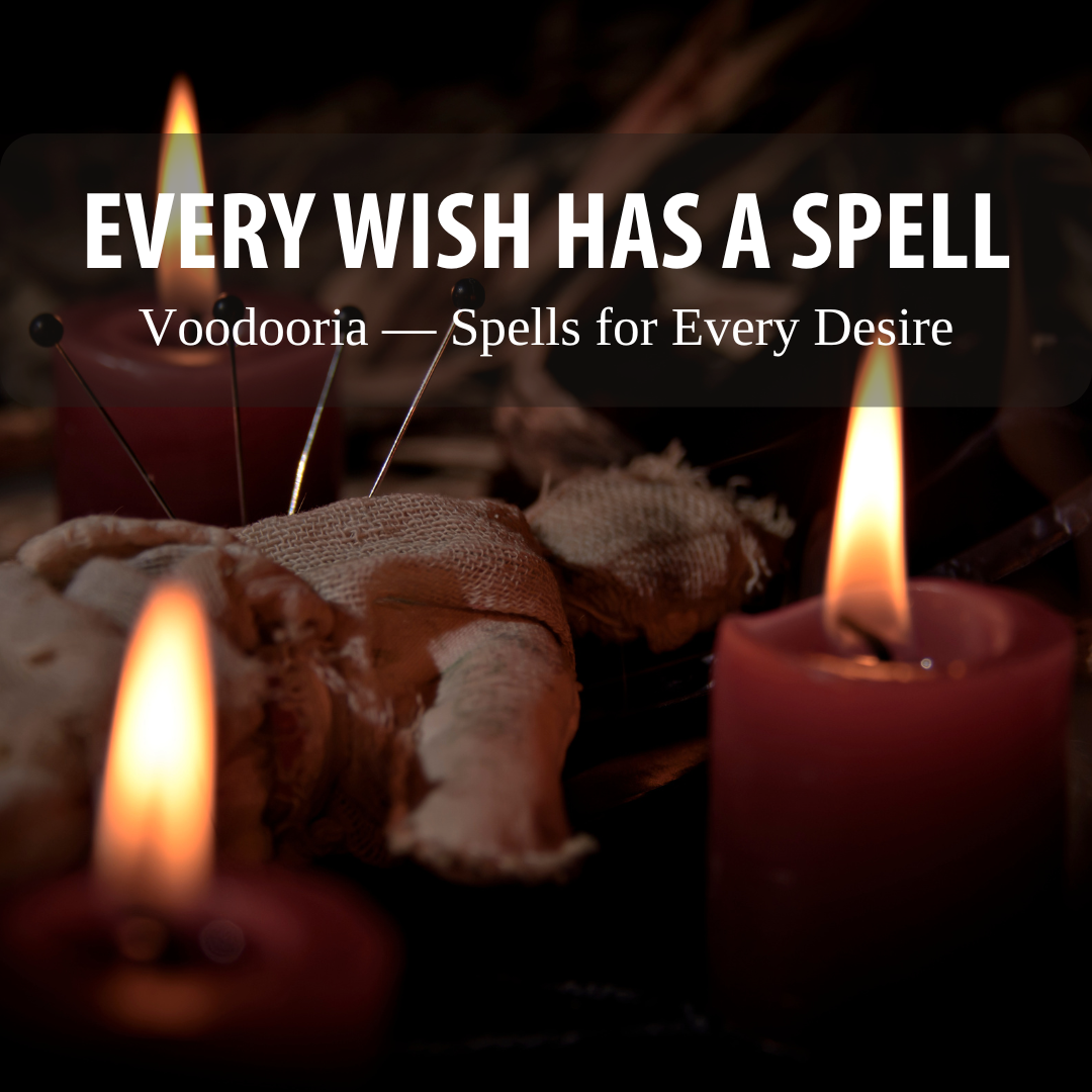 Voodooria Facebook ad: Unlock real voodoo power.