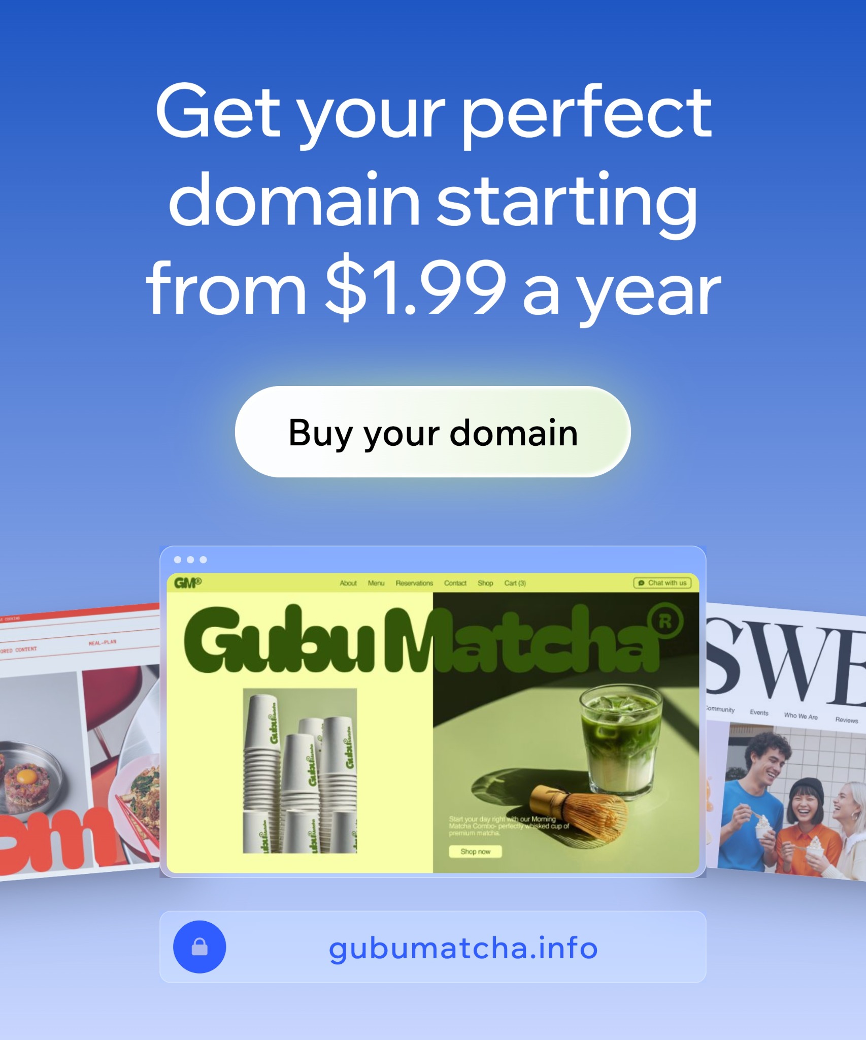 Wix Facebook ad