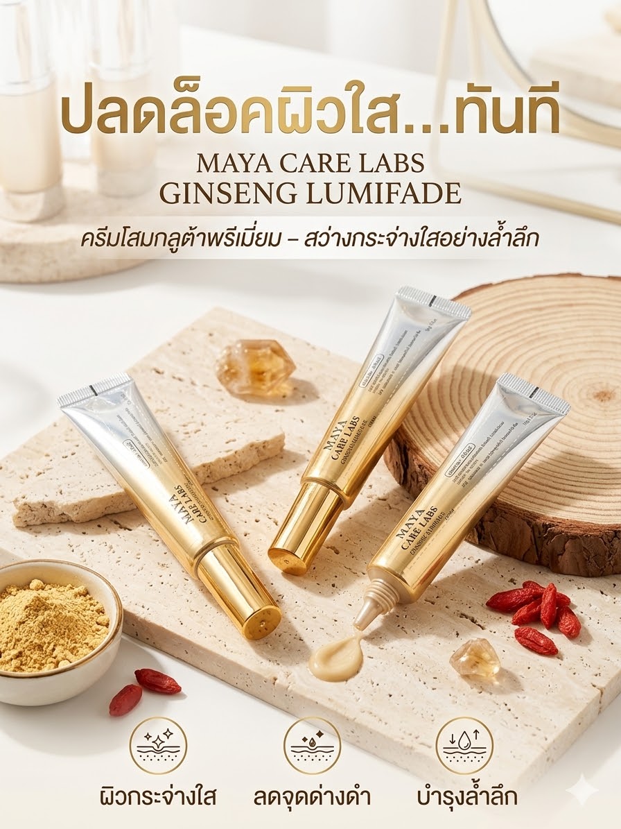 พระราม2 เคมีภัณฑ์ Facebook ad: ครีมโสมกลูต้า ผิวดูกระจ่างใส ฉ่ำวาวแบบมีออร่า